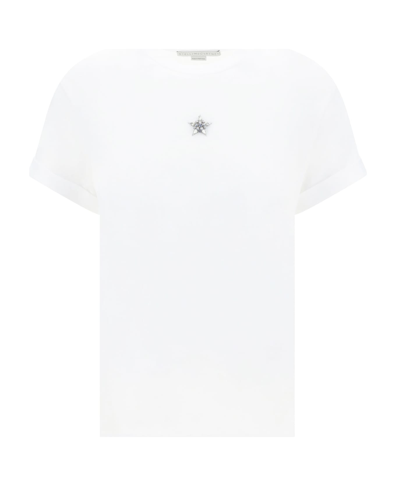 Stella McCartney Crystal Mini Star T-shirt - Pure White