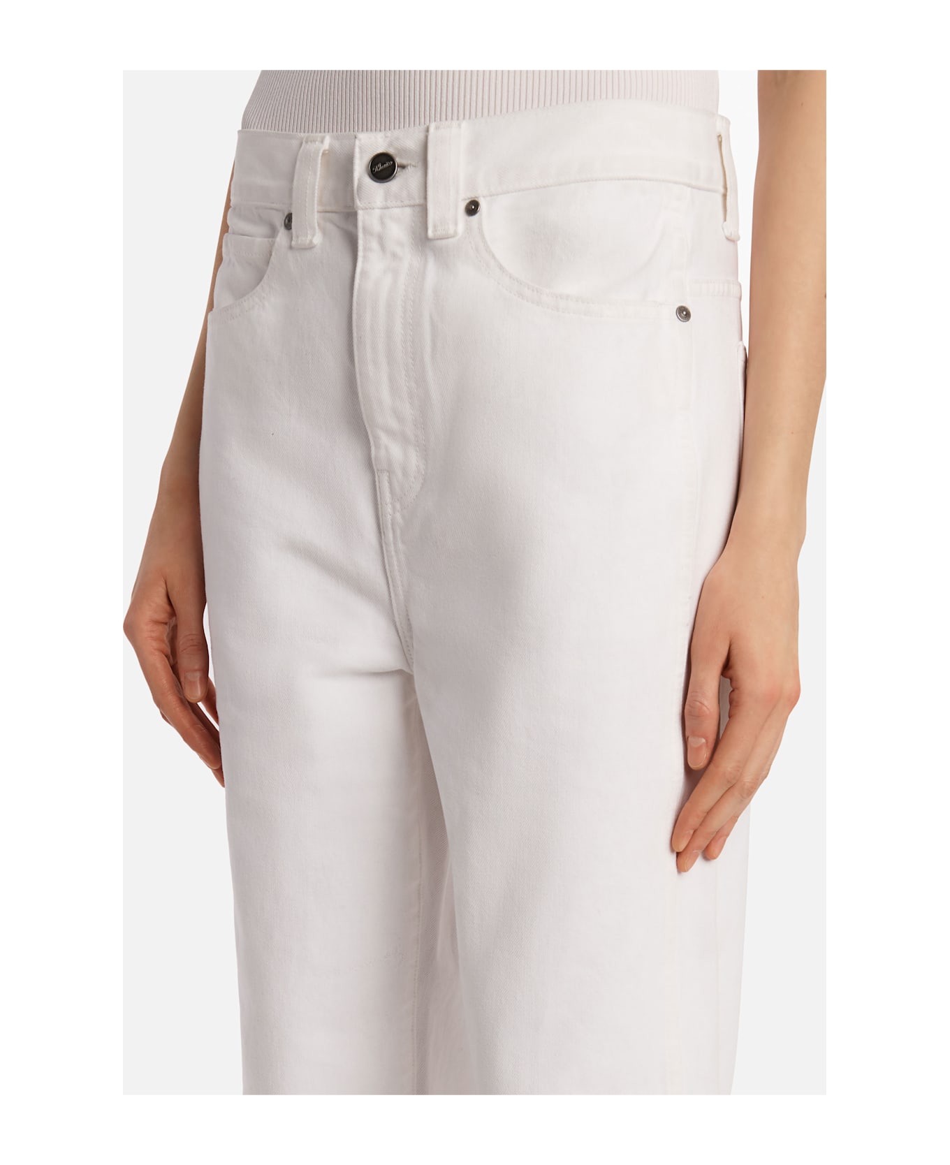 Khaite Bonnie Jeans - White