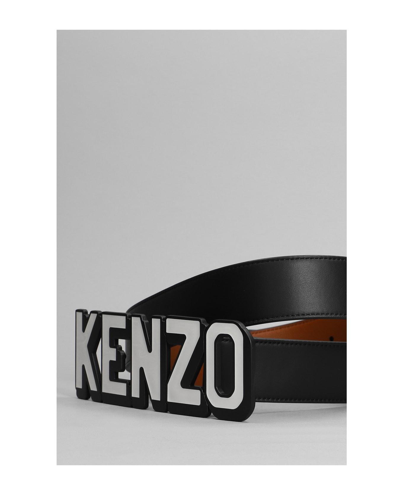Kenzo Belts In Black Leather - black