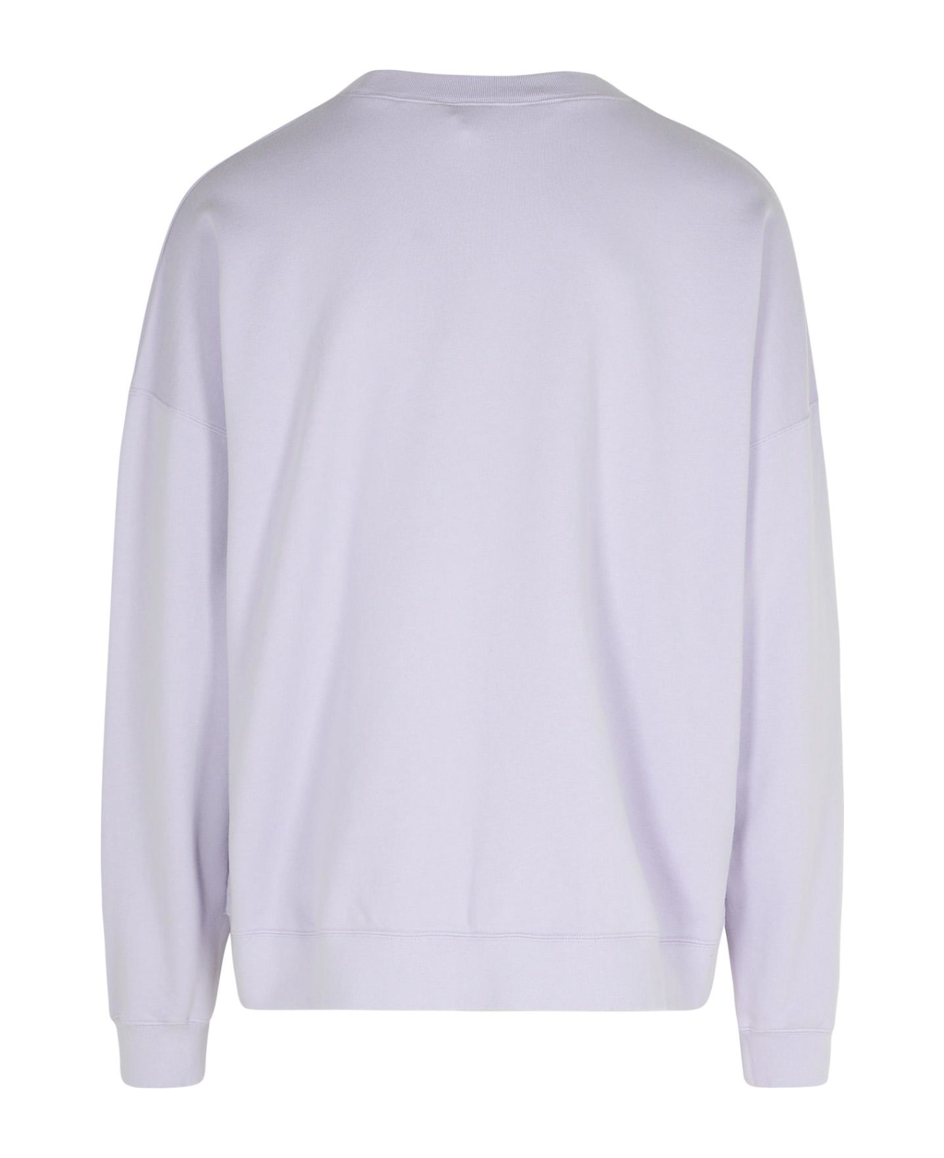 Palm Angels 'neon' Lilac Cotton Sweatshirt - Liliac