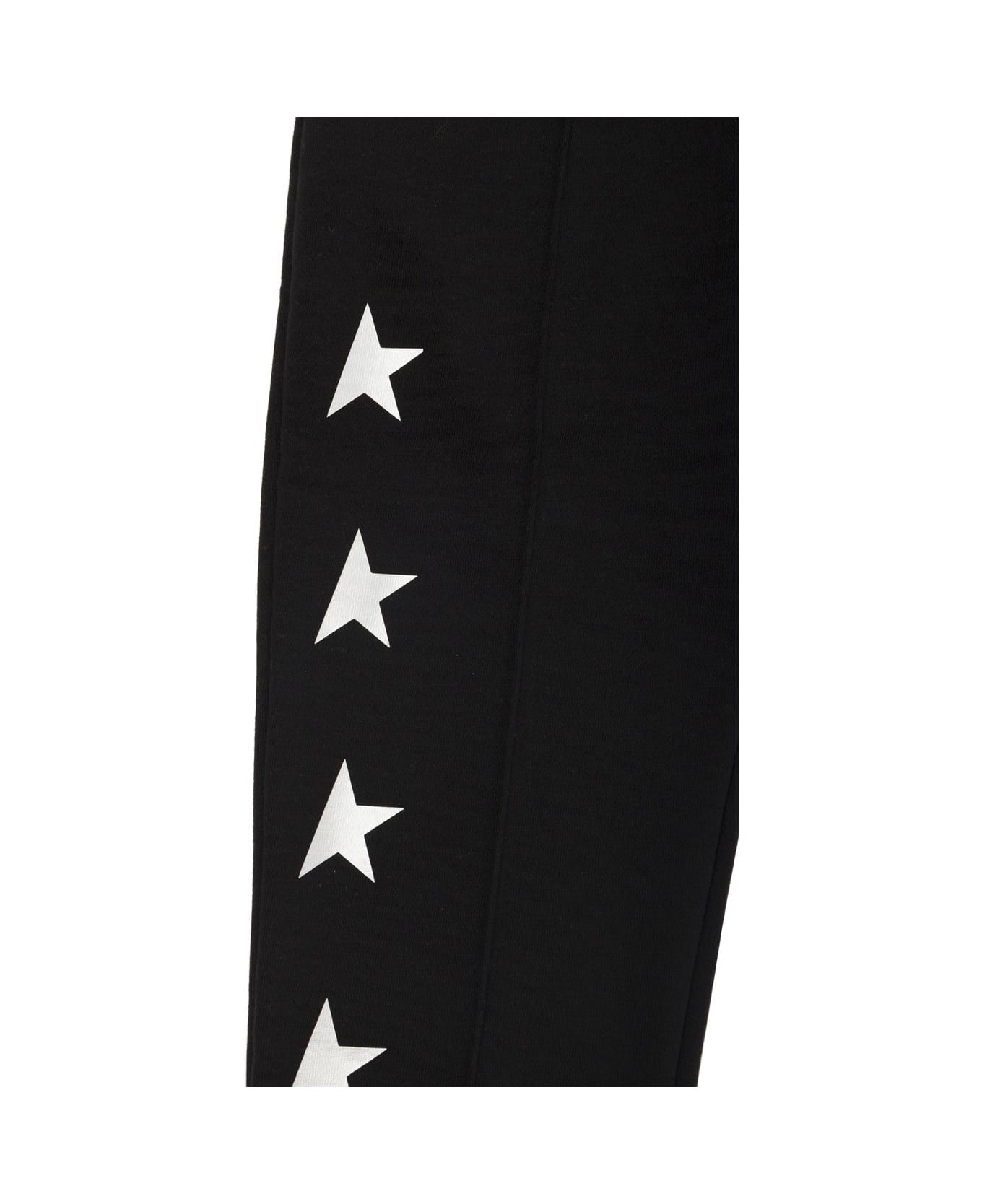 Golden Goose Star / Boy's Jogging Pants Tapared Leg / Multistar Printed Include Cod Gyp - Black