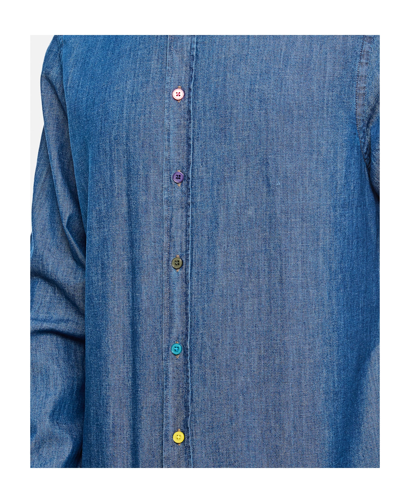 Paul Smith Ls Tailored Fit Shirt Ss Button - Blue