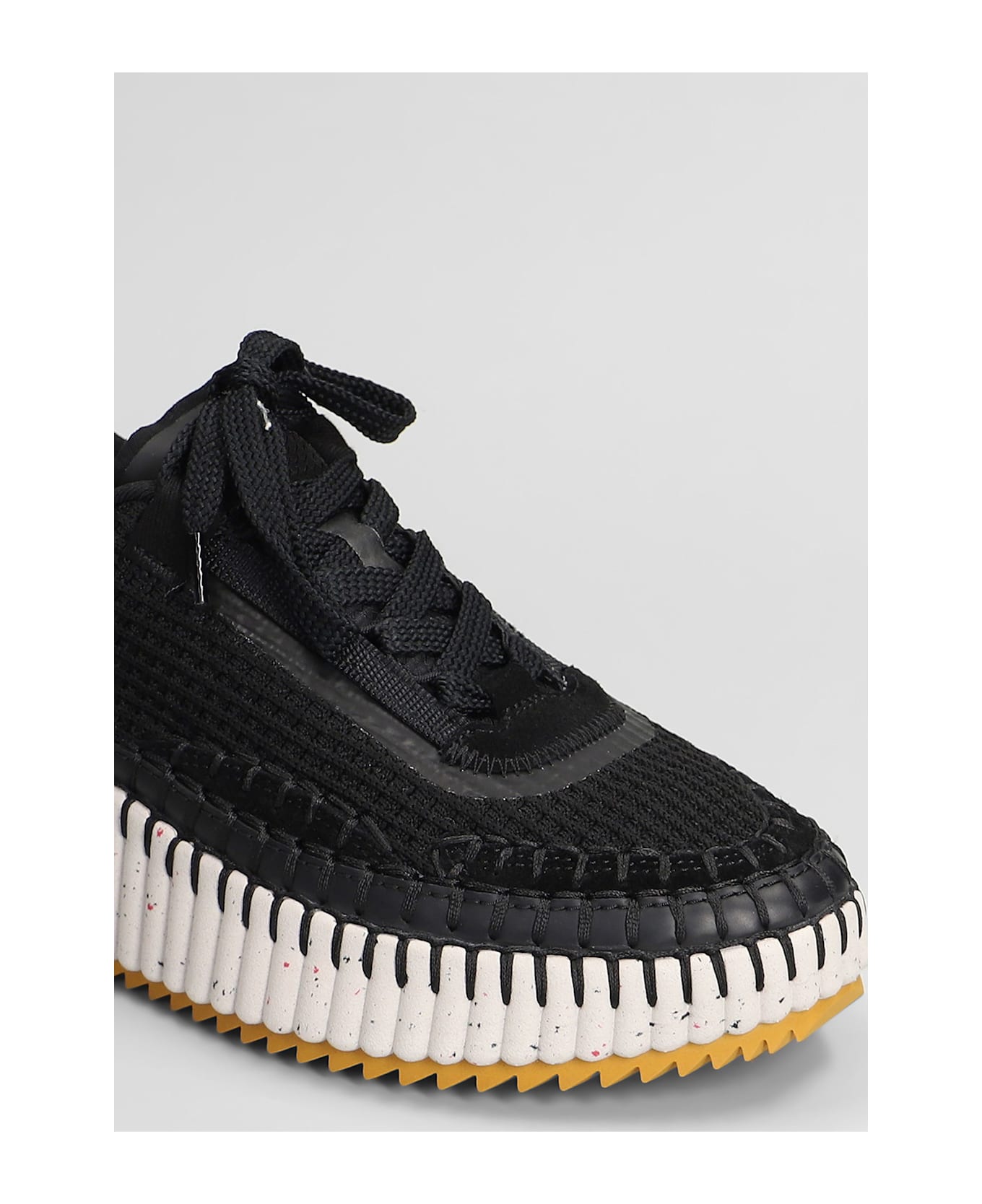 Chloé Nama Sneakers In Black Fabric - black