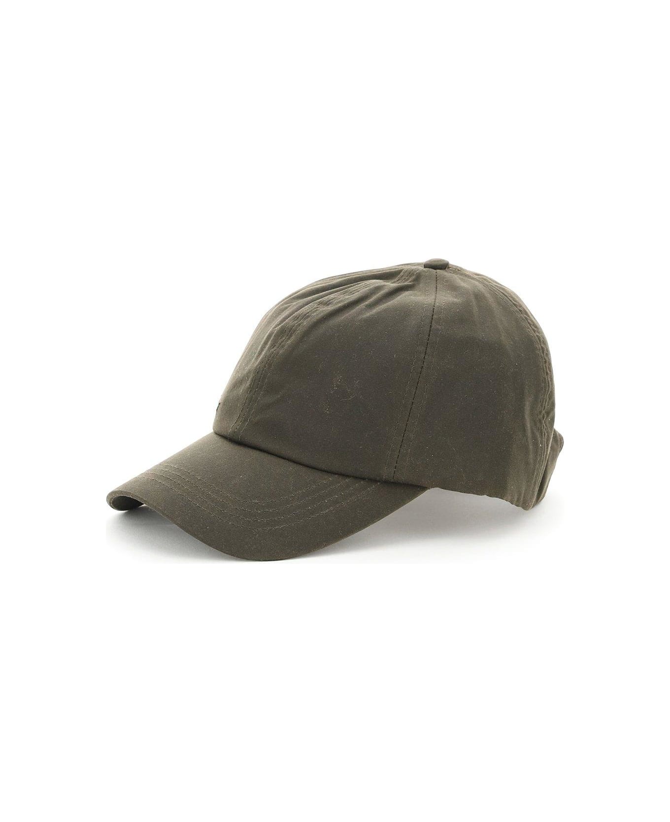 Barbour Curved Peak Baseball Cap - GREEN