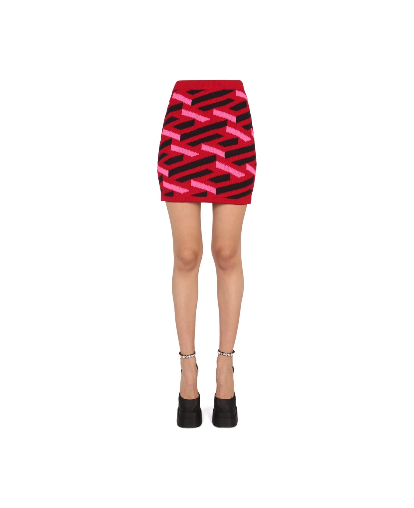 Versace La Greca Knit Skirt - MULTICOLOUR スカート