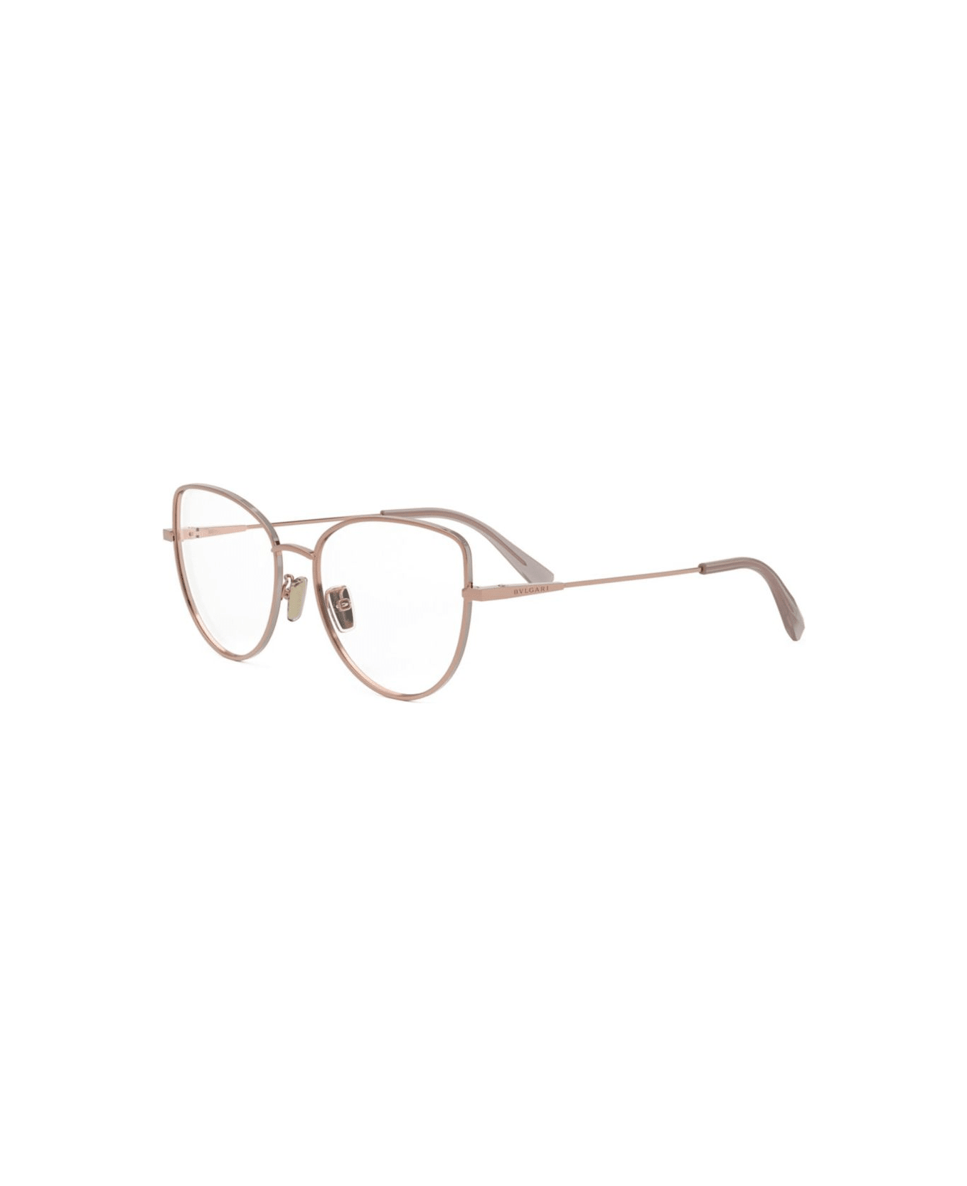 メガネ Bvlgari Bvlgari - BV50042U - 028 - Rose (BV50042U 028 ROSE) BVLGARI 56MM Geometric Optical Glasses | Saks Fifth Avenue