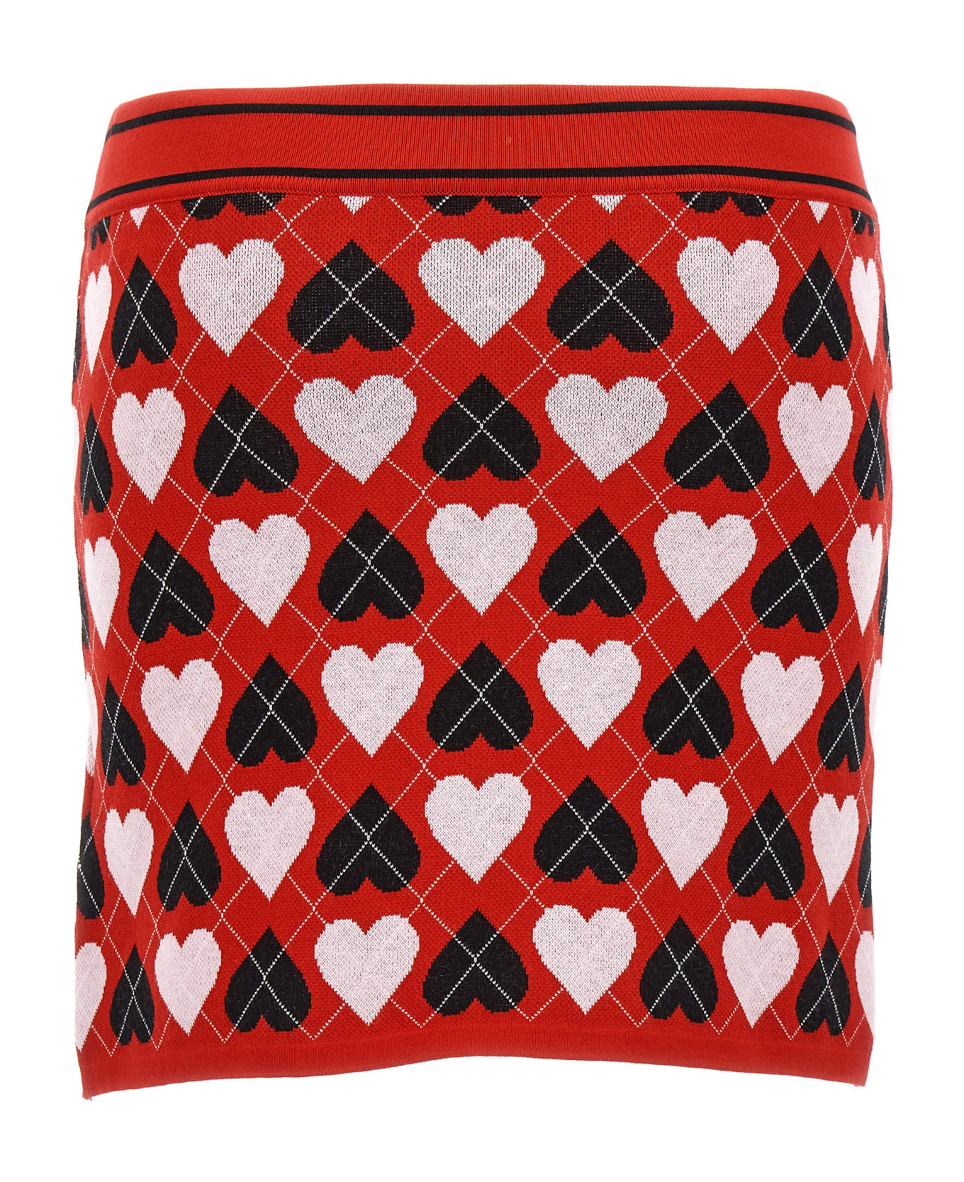 MSGM 'hearts' Skirt - Multicolor