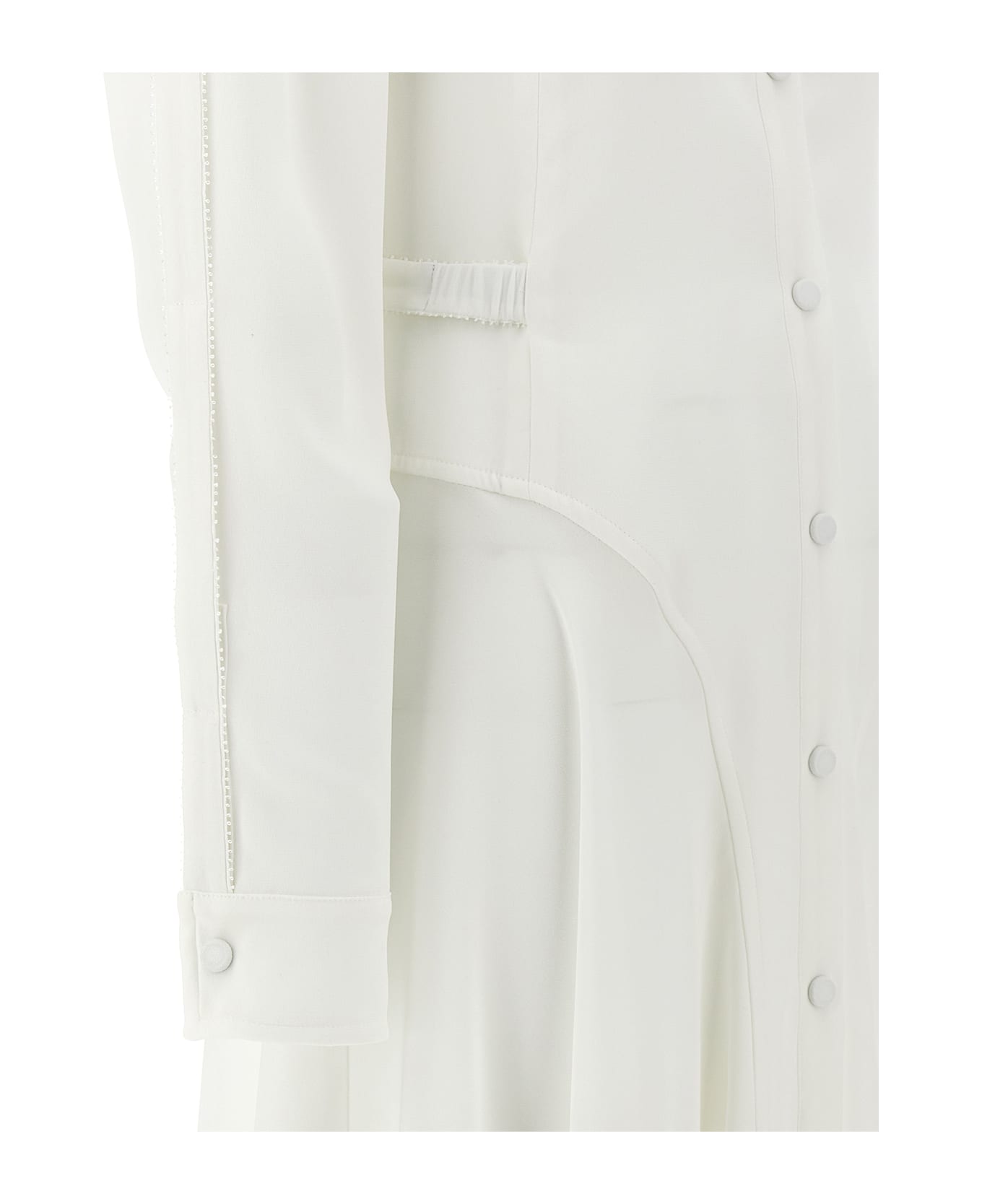 Giovanni Bedin Cut-out Chemisier Dress - White