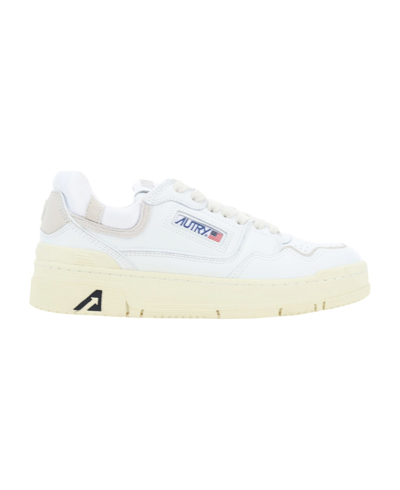 Autry Clc Leather Sneakers - Bianco