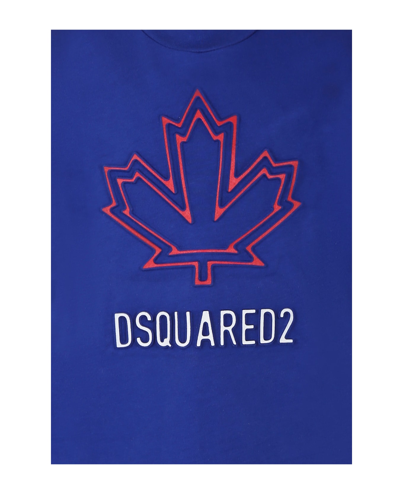 Dsquared2 Blue T-shirt For Kids With Logo - Blue