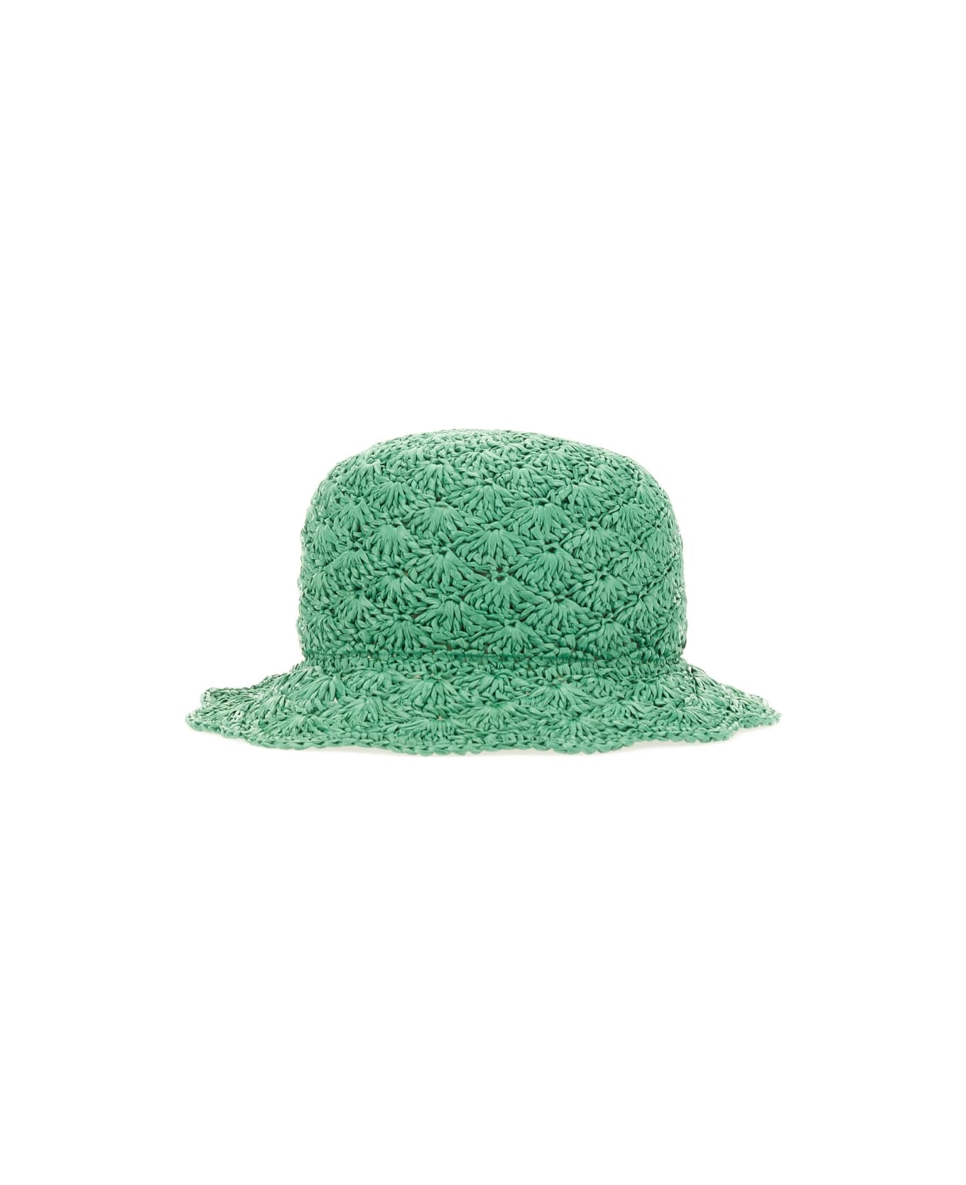 RED Valentino Raffia Bucket Hat - GREEN
