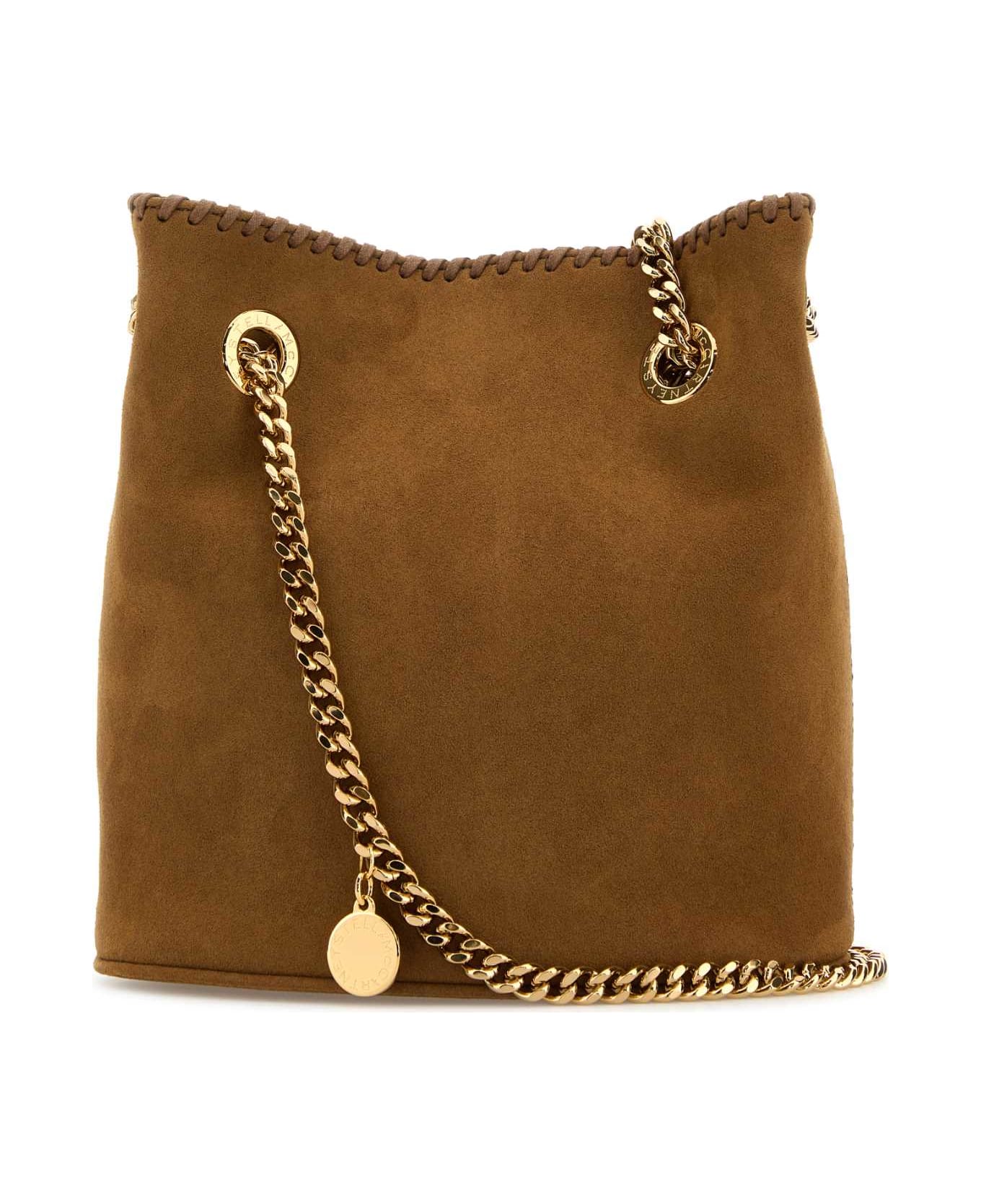 Stella McCartney Biscuit Alter Suede Bucket Bag - BRANDY