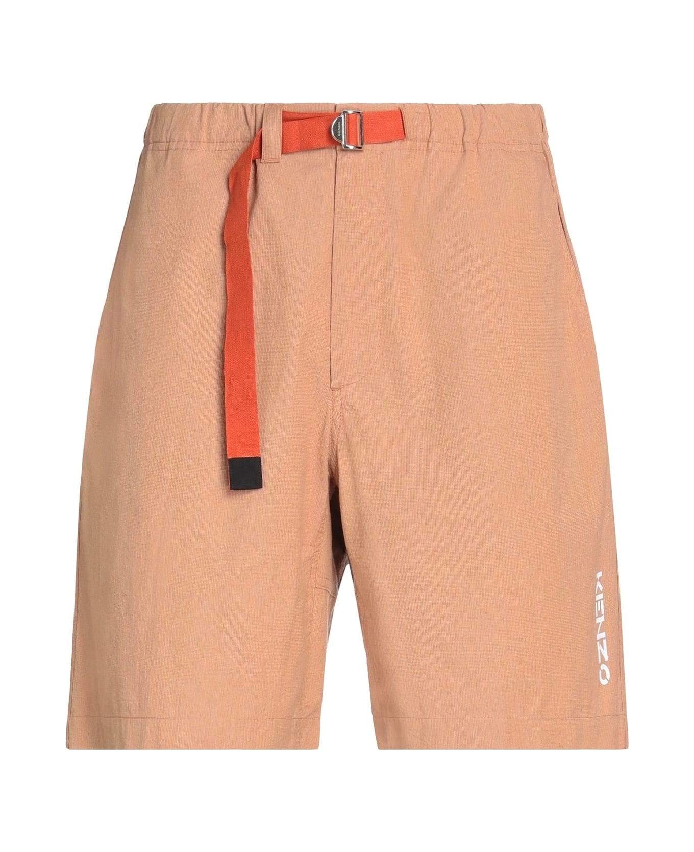 Kenzo Cotton Bermuda Shorts - Brown