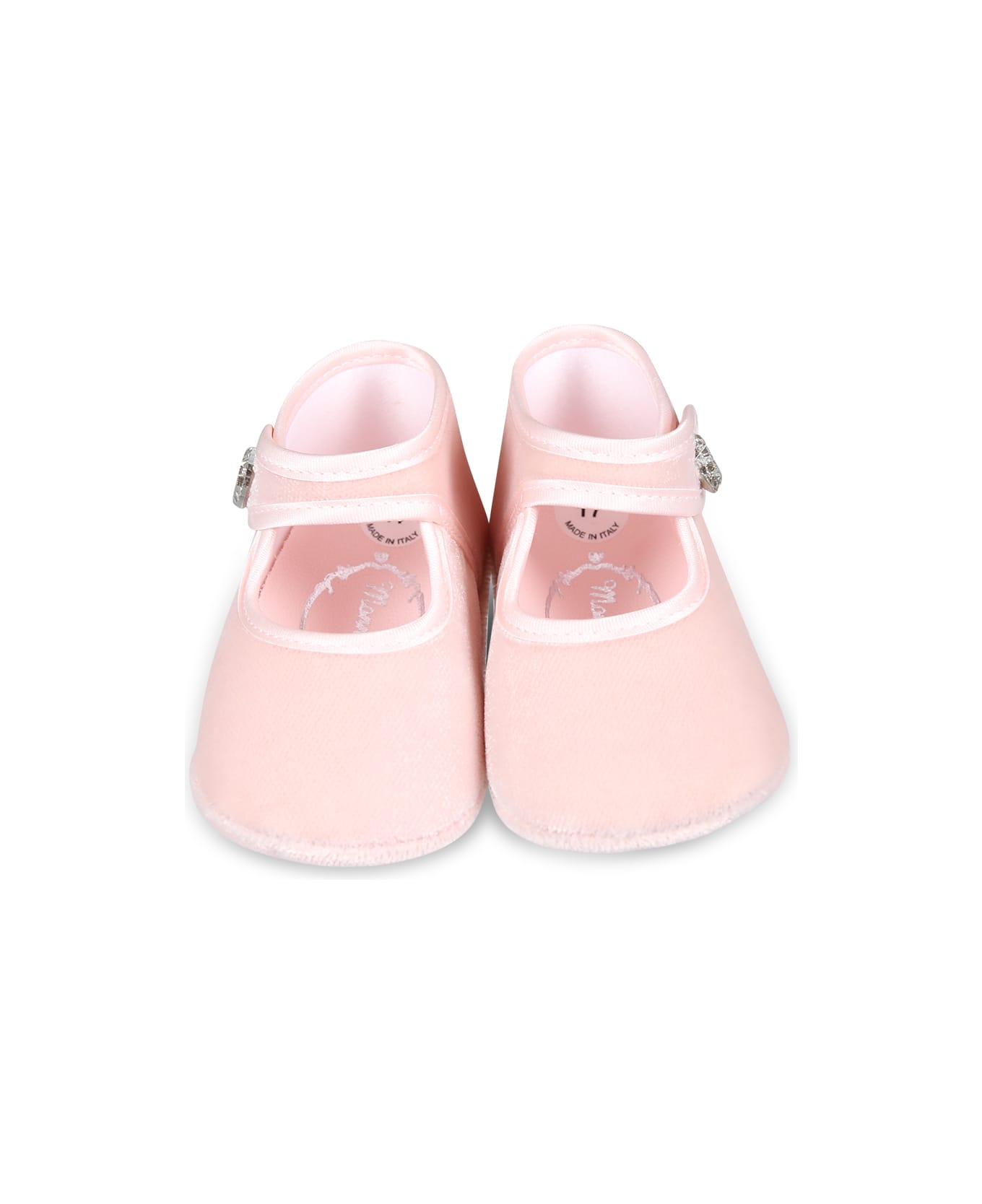 Monnalisa Pink Ballet Flats For Baby Girl - Pink