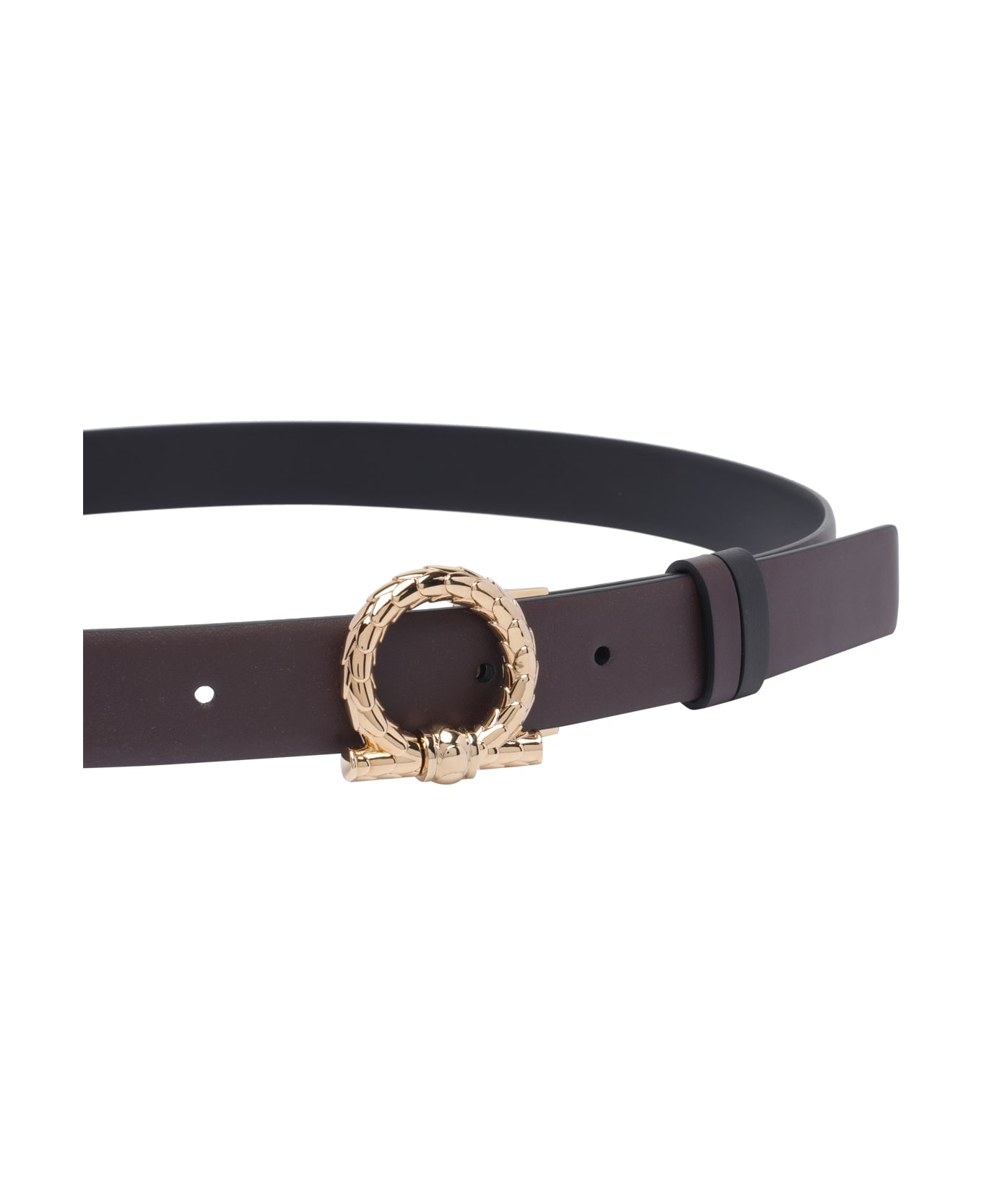 Ferragamo Gancini Torchon Belt - Brown