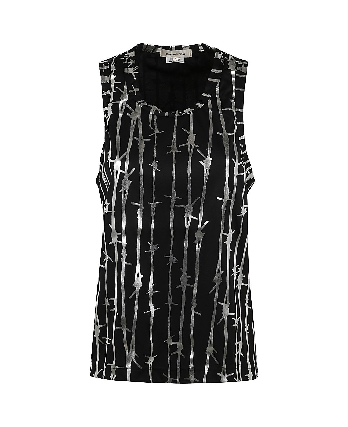 Comme des Garçons Ladie`s T-shirt - Black Silver