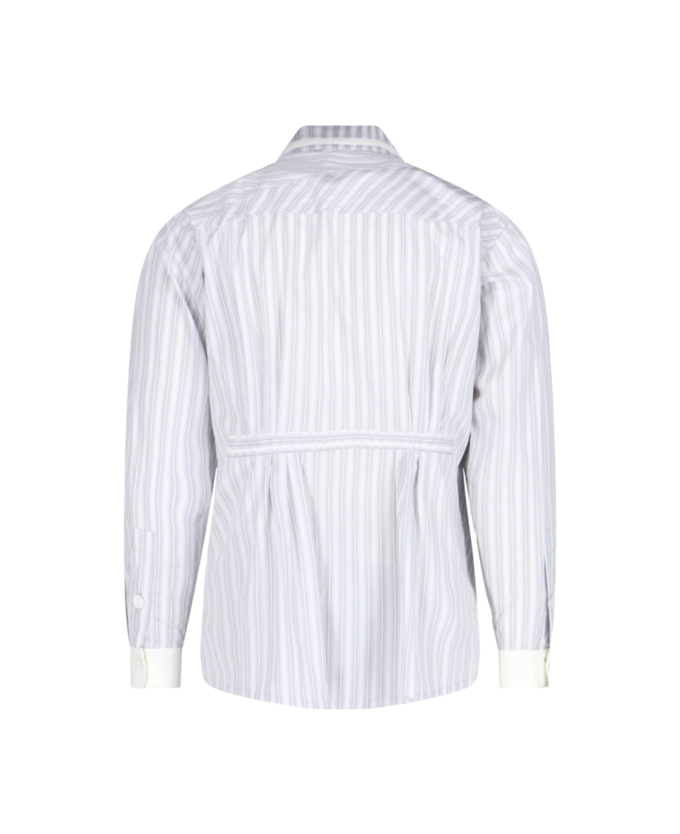 Kiko Kostadinov Stripe Asymmetric Shirt - Gray