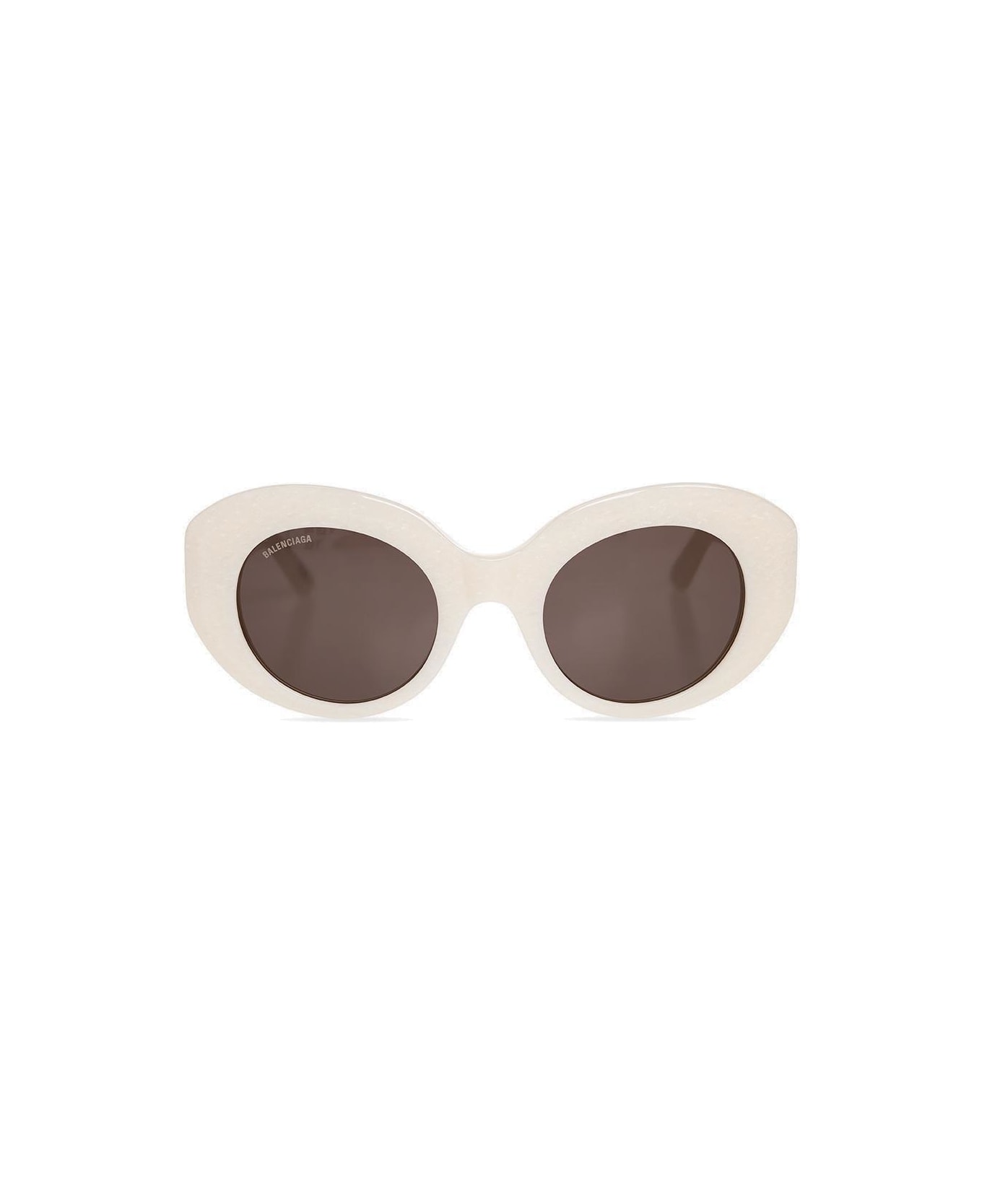Balenciaga Round Frame Sunglasses - White サングラス