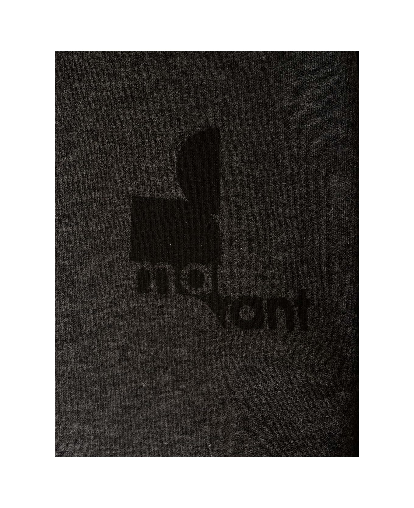 Isabel Marant Logo Printed Crewneck T-shirt - GREY