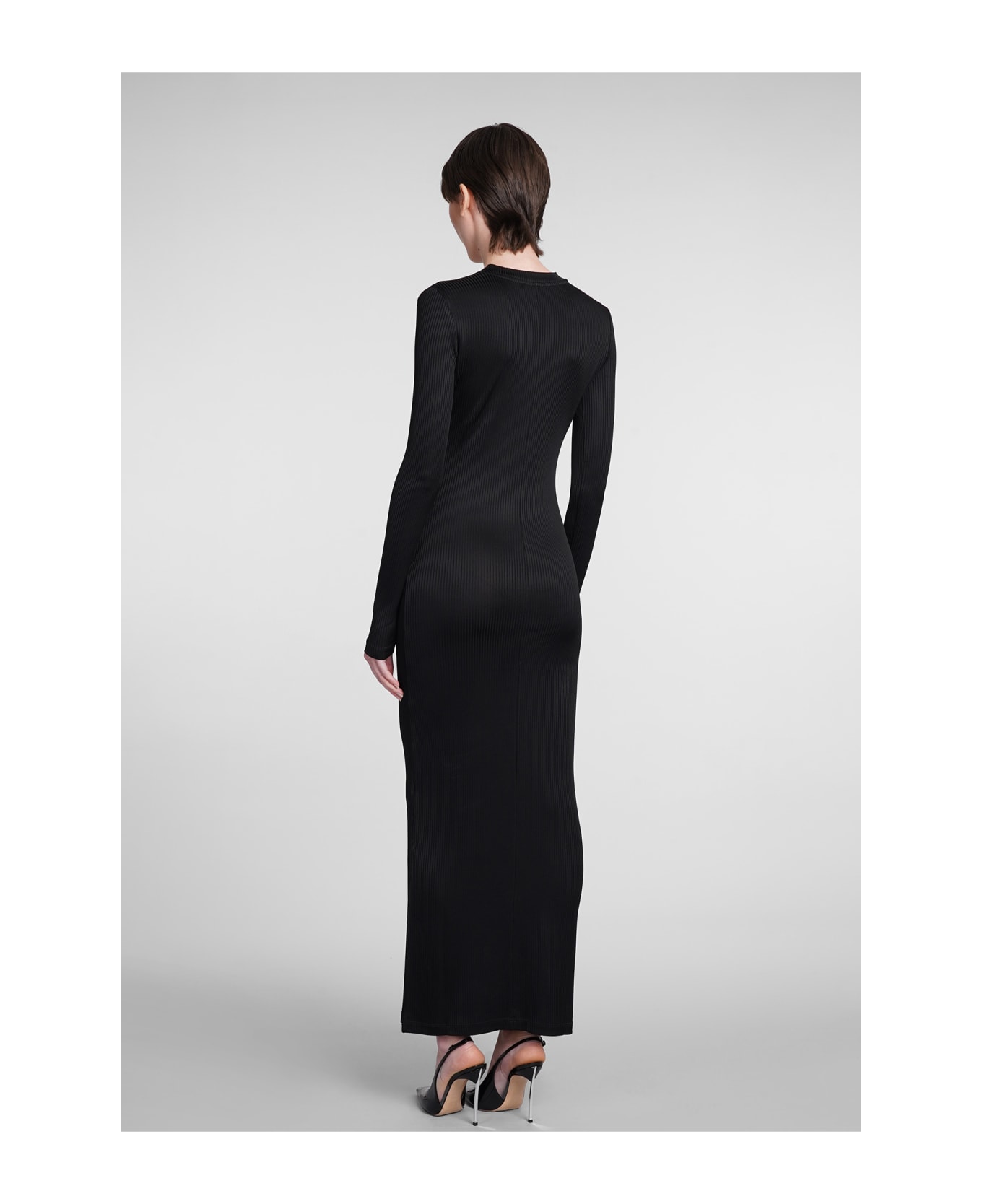 AREA Dress In Black Viscose - black ワンピース＆ドレス