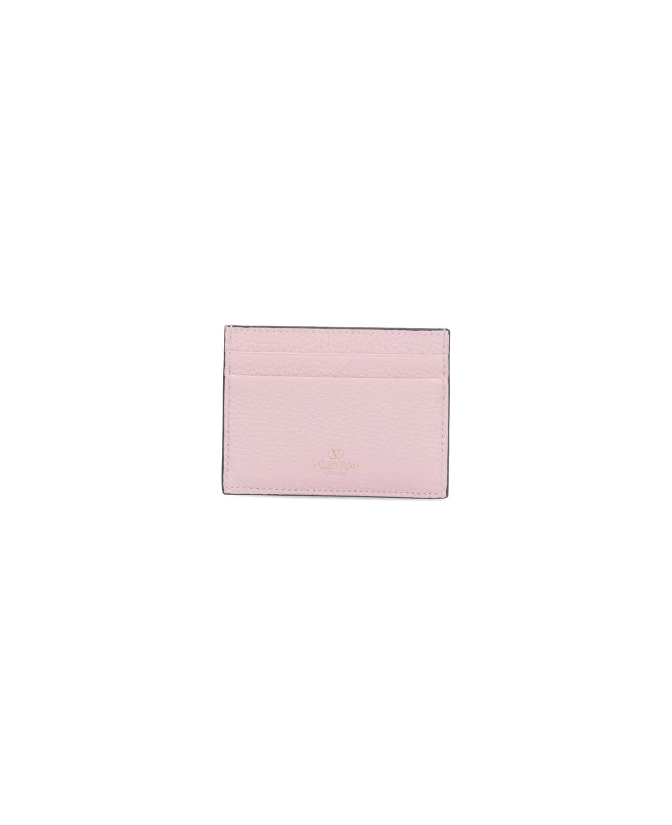 Valentino Garavani 'rockstud' Card Holder - Pink