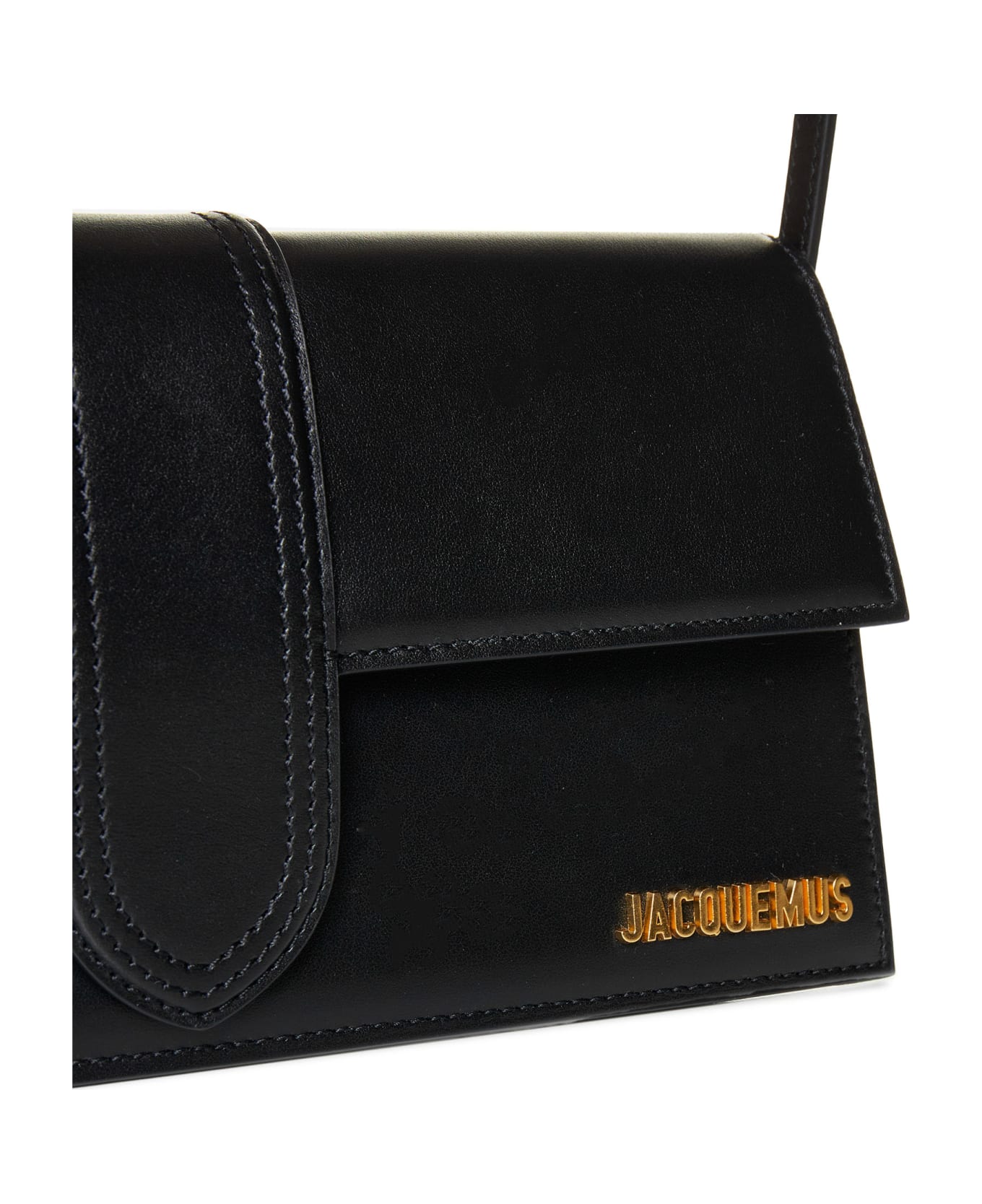Jacquemus Le Bambino Long Leather Shoulder Bag - Black