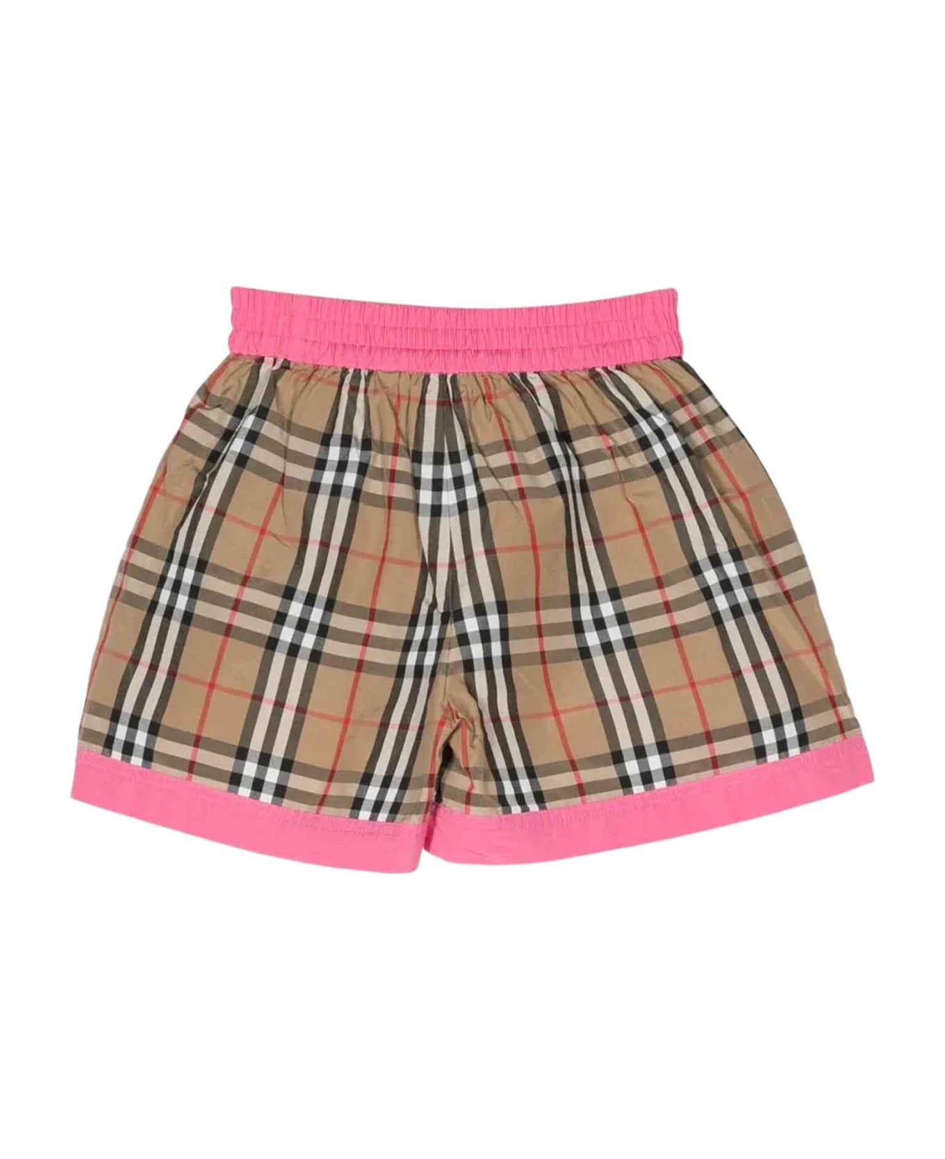 Burberry Pink Shorts Girl - Rosa ボトムス