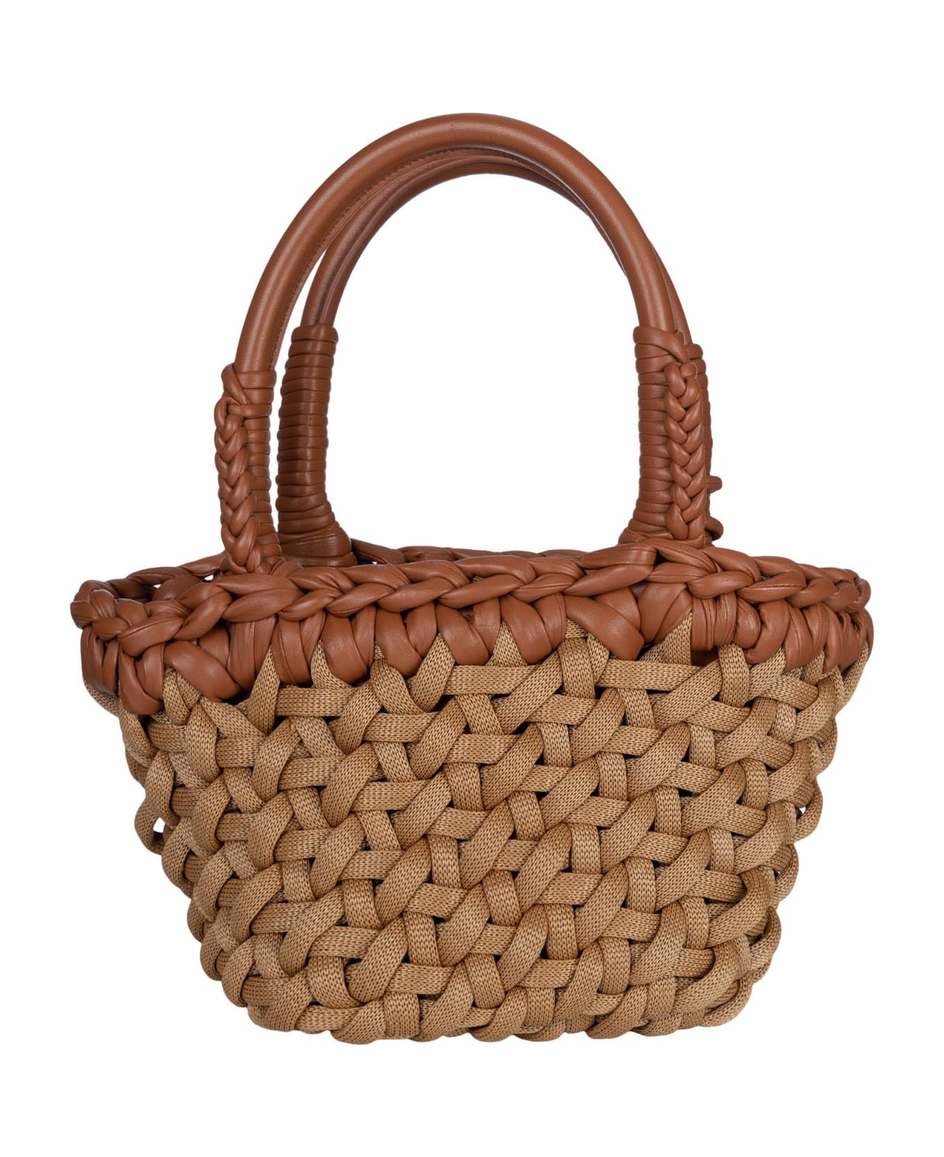 Alanui Weave Small Tote - Sand Brown トートバッグ