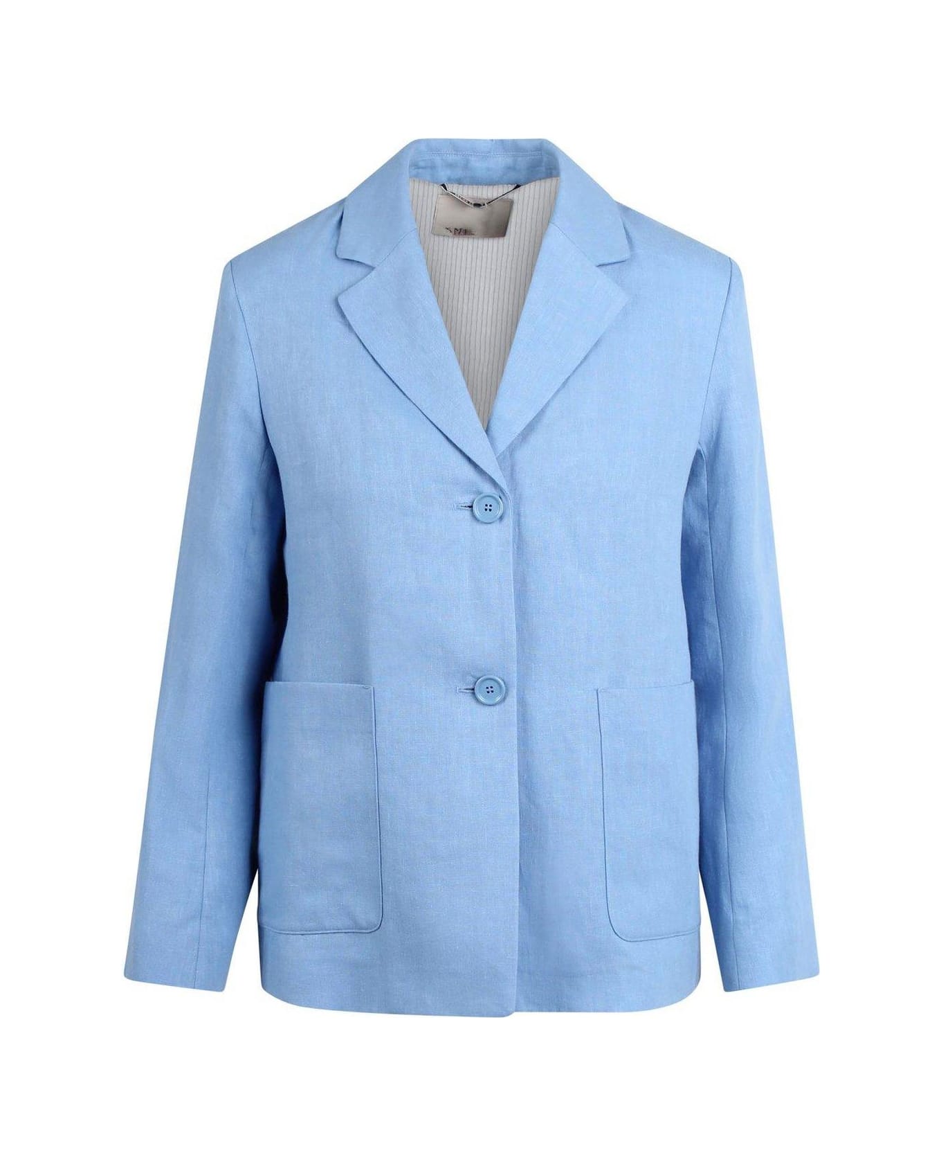 
S Max Mara Livia Single-breasted Jacket - Blue ジャケット