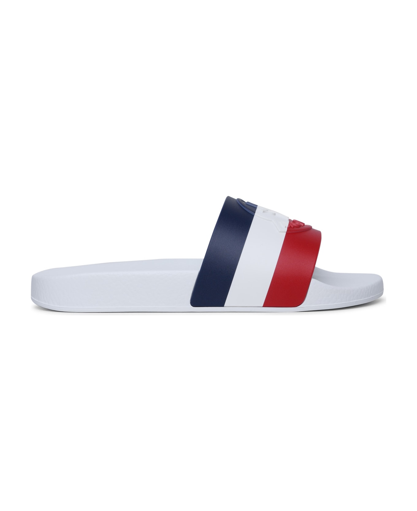 Moncler 'basile' White Rubber Slippers - Bianco その他各種シューズ