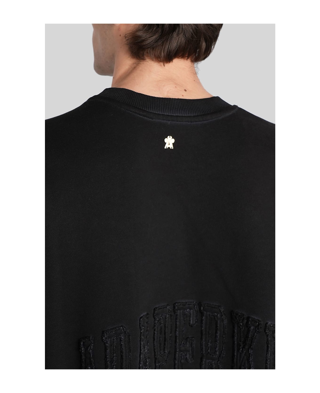 A Paper Kid Sweatshirt In Black Cotton - black