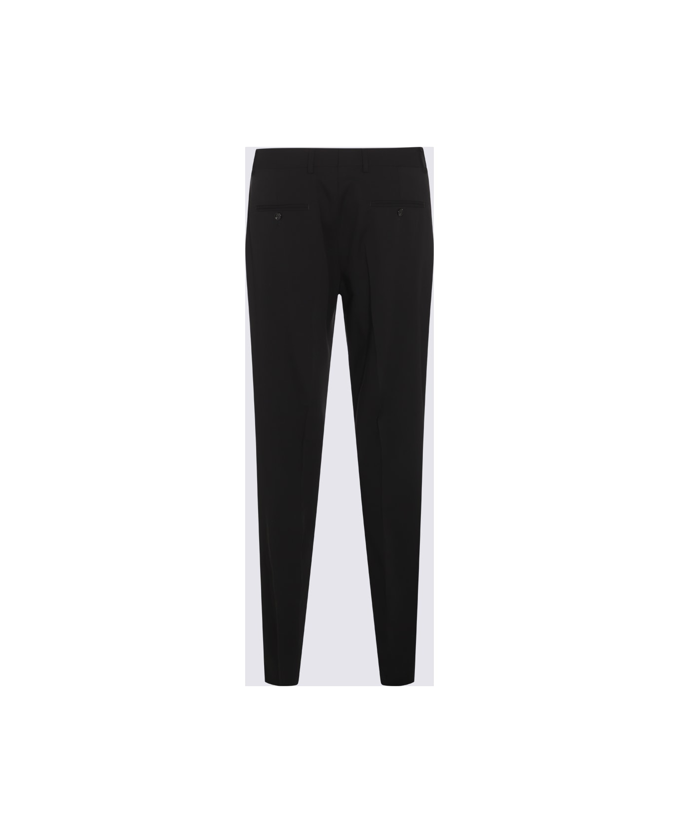 Lardini Black Wool Pants - Black