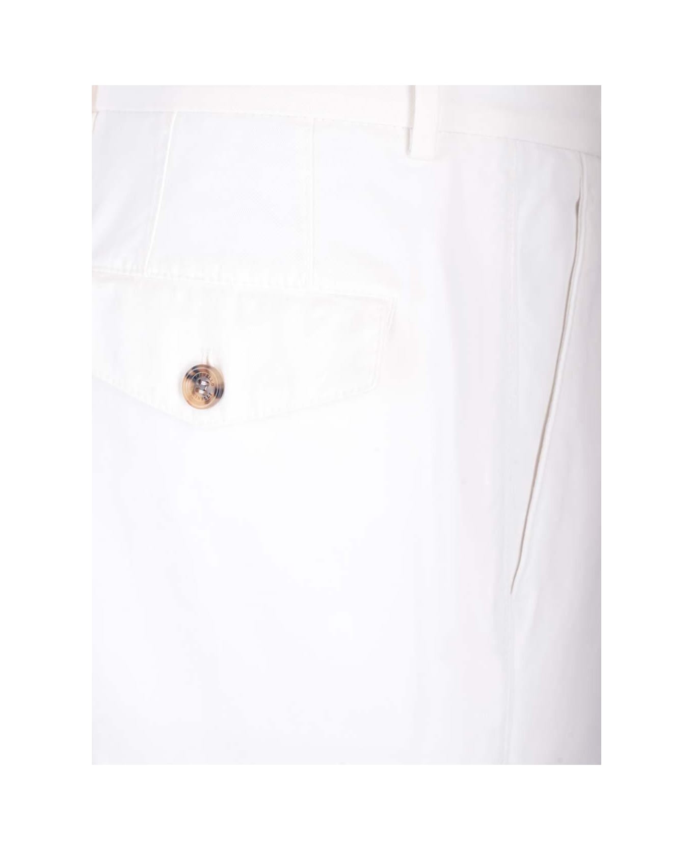 Brunello Cucinelli Straight-leg Tailored Trousers - White