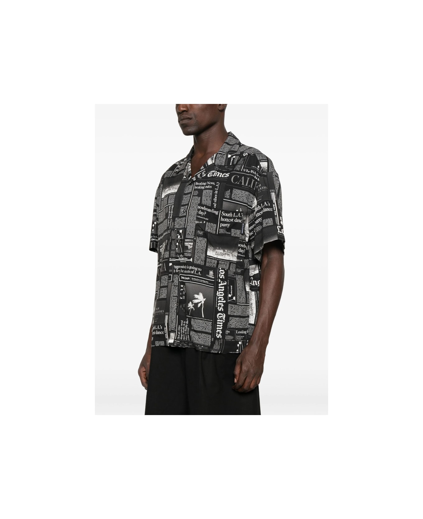 Palm Angels Shirt - BLACK/WHITE