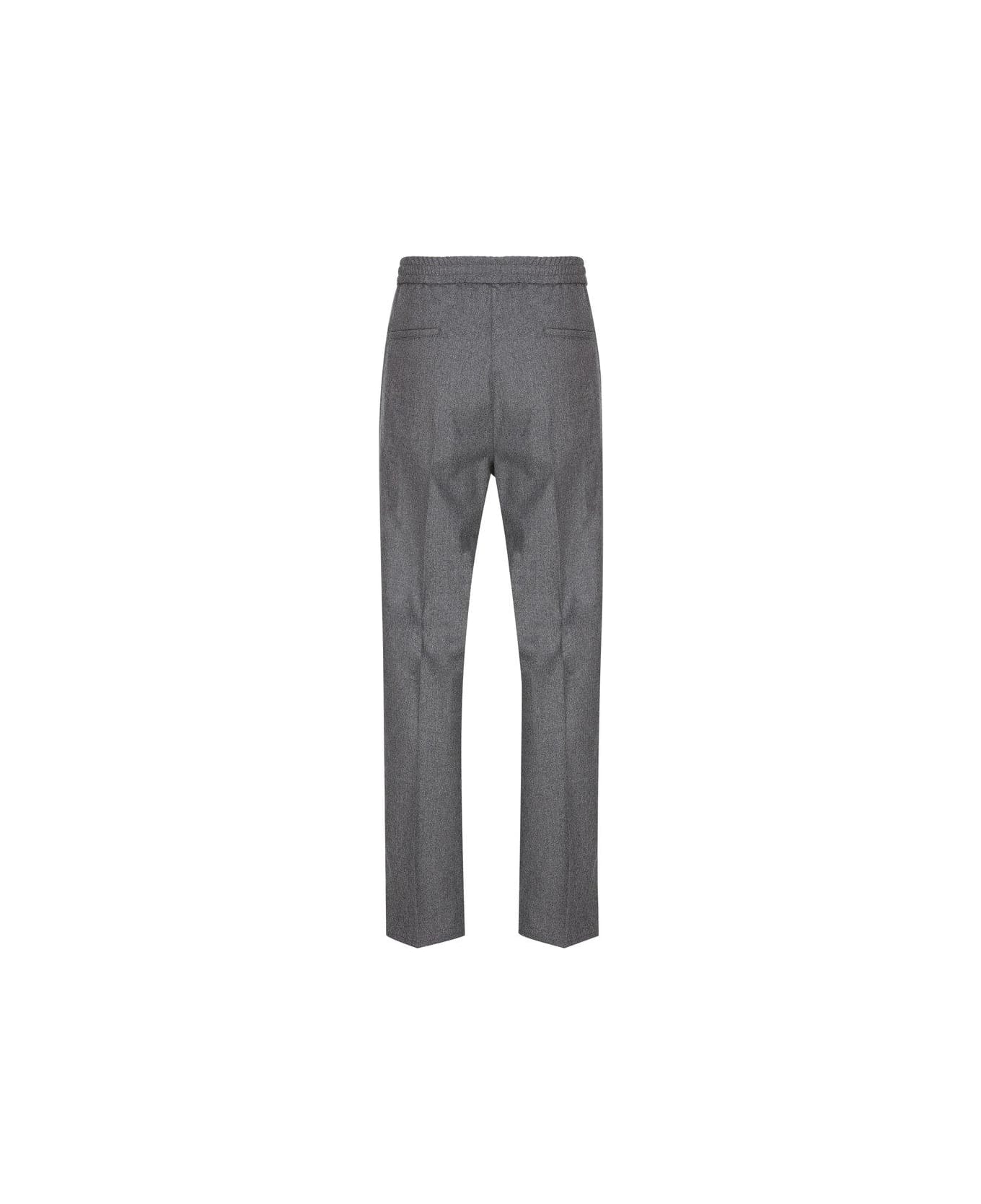 Brunello Cucinelli Pleated Tapered Leg Trousers - Grigio Medio ボトムス