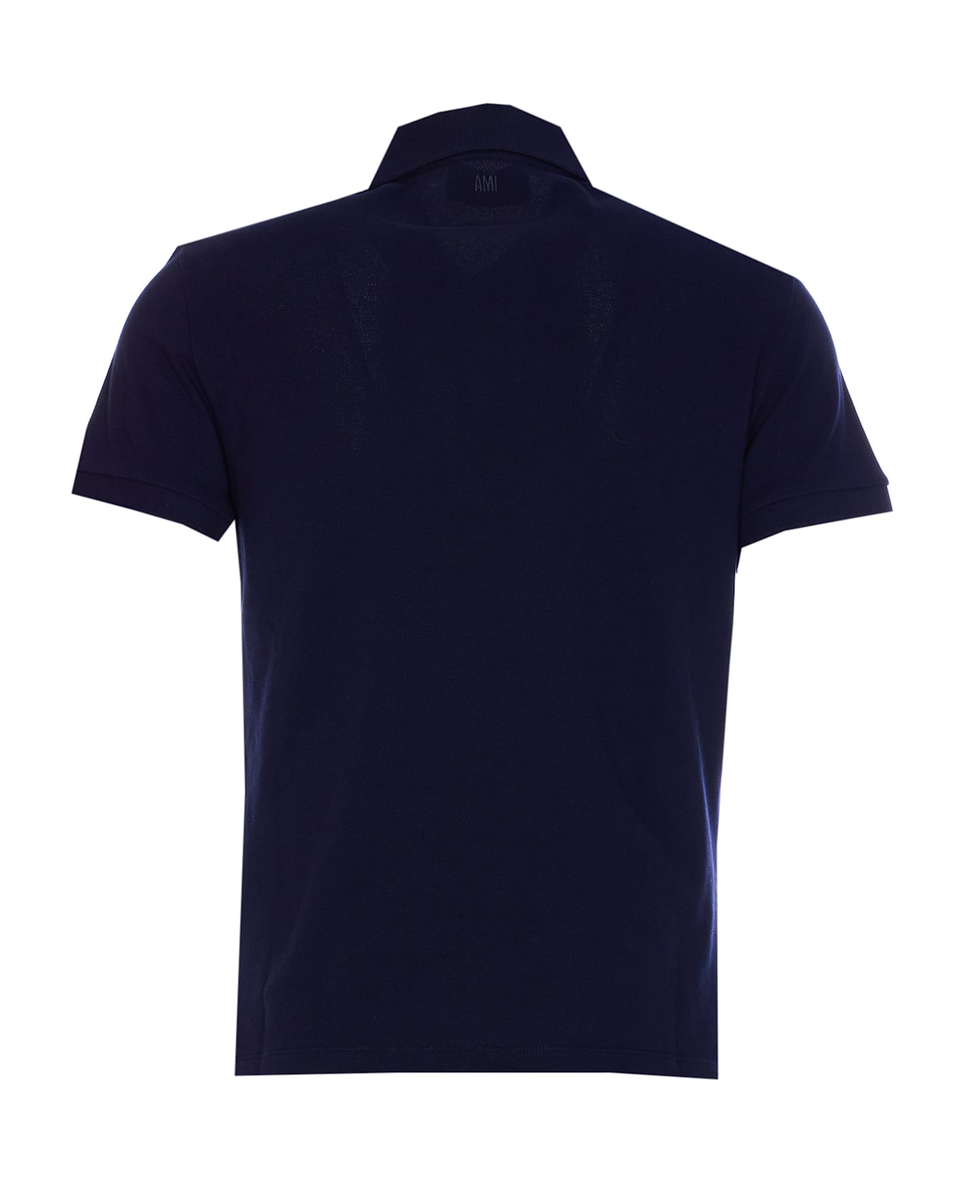 Ami Alexandre Mattiussi Classic Ami De Coeur Polo - BLUE
