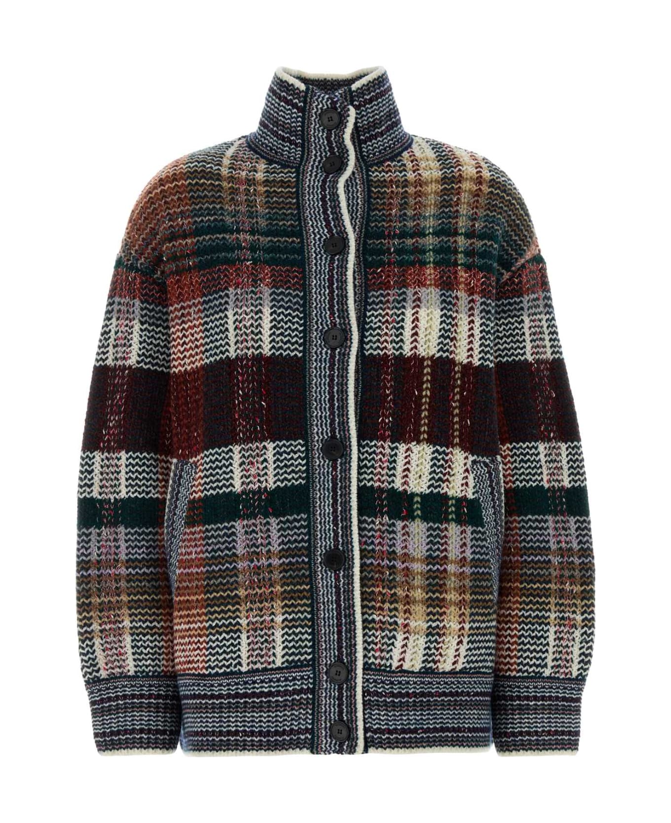 Missoni Embroidered Wool Blend Oversize Cardigan - MULTI
