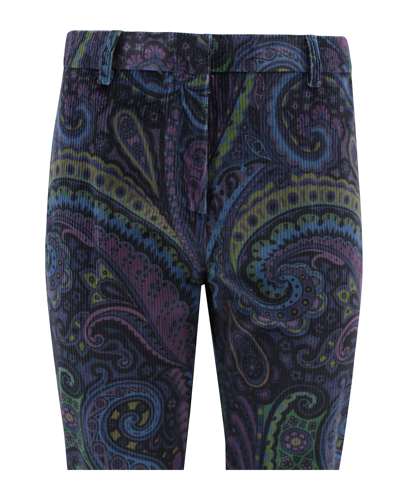 Etro Velvet Trousers - Blue