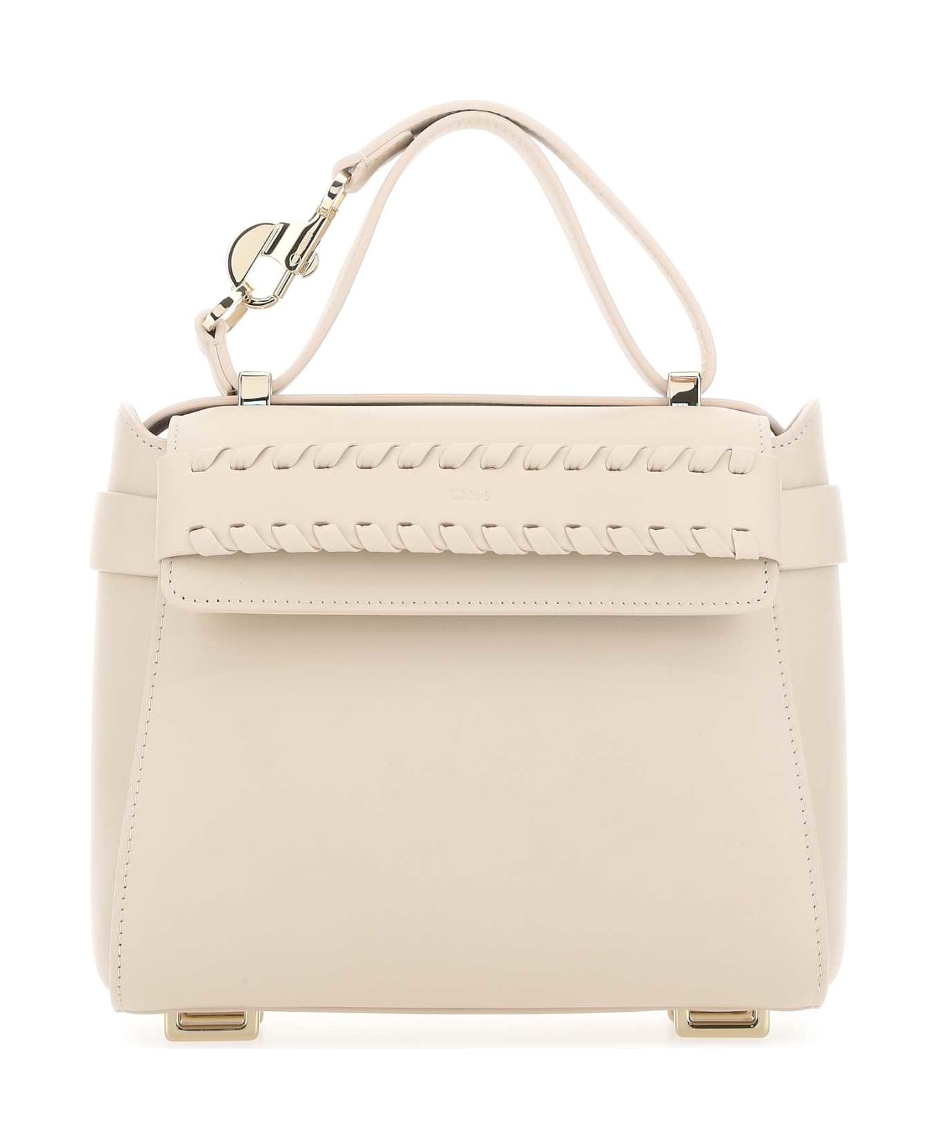 Chloé Light Pink Leather Small Nacha Handbag - 6H3