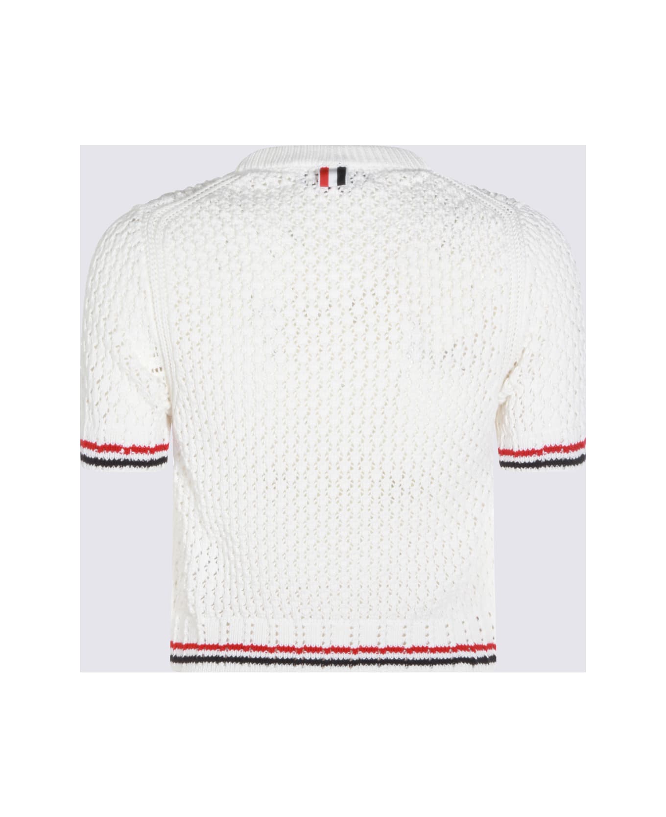 Thom Browne White Cotton Knitwear