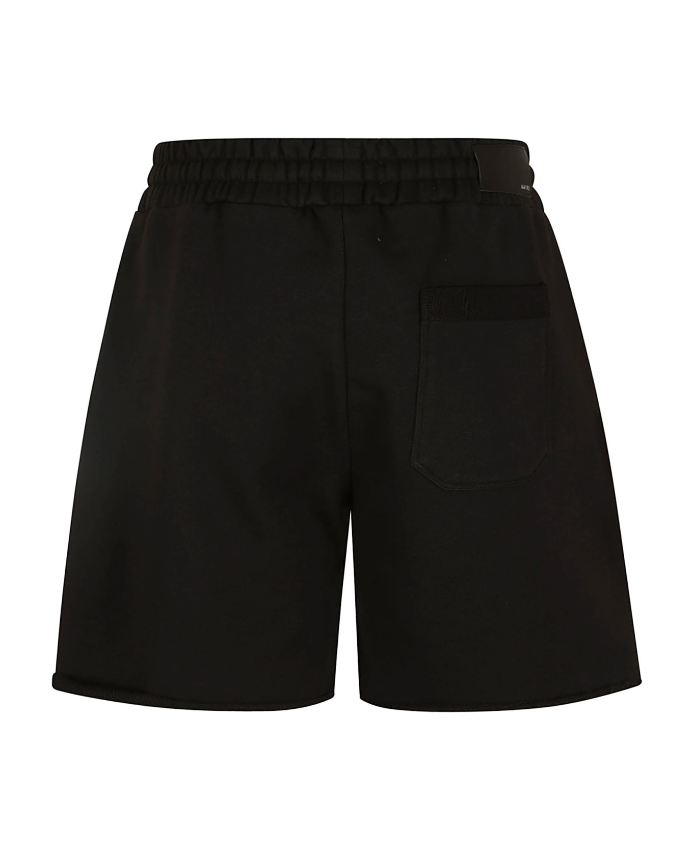 AMIRI Elastic Drawstring Waist Logo Shorts - BLACK ショートパンツ