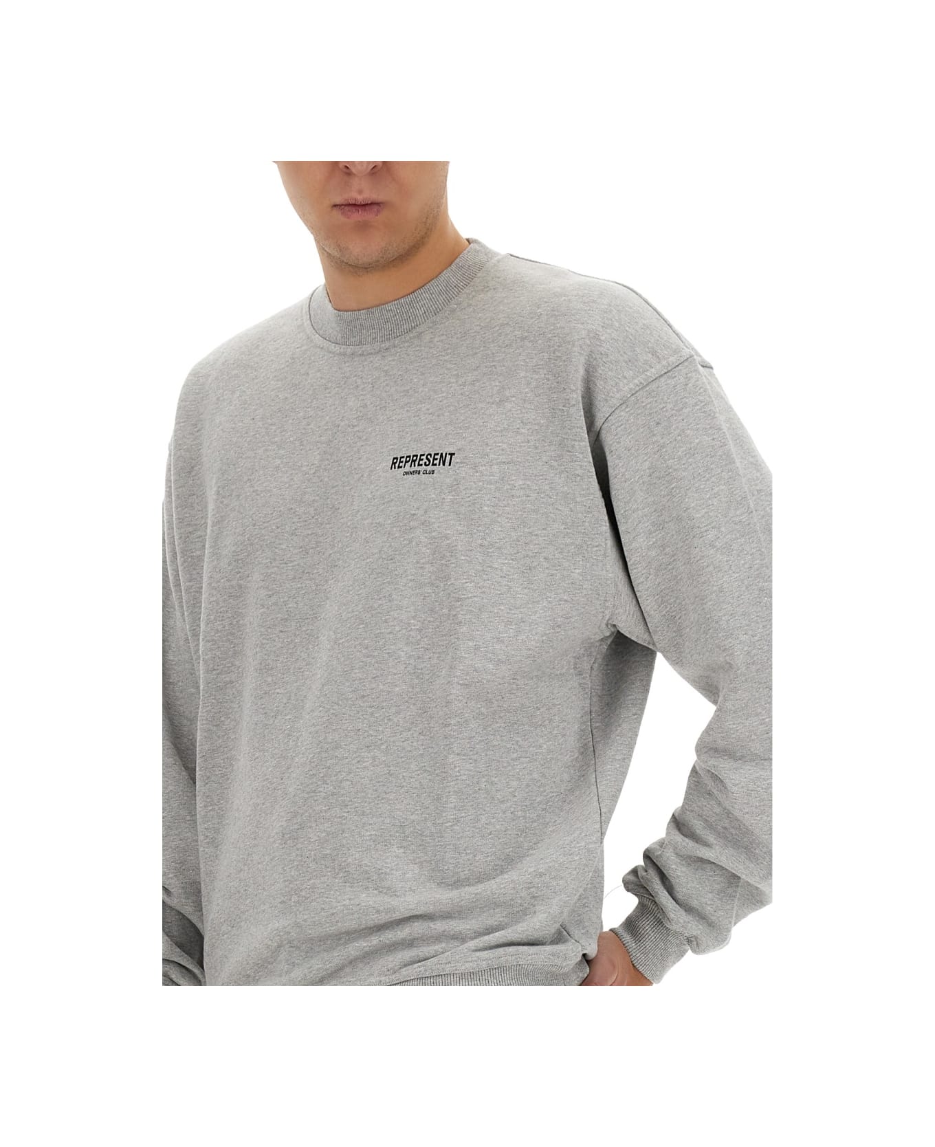REPRESENT Sweatshirt With Logo - GREY フリース