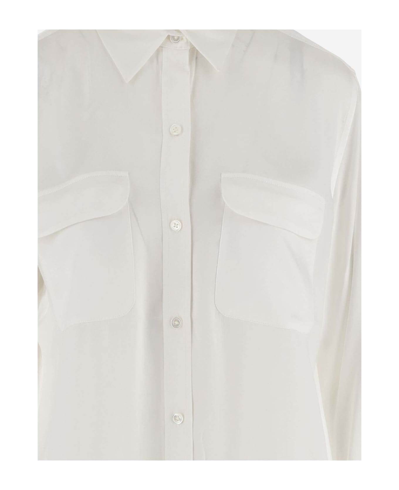 Equipment Silk Shirt - White シャツ