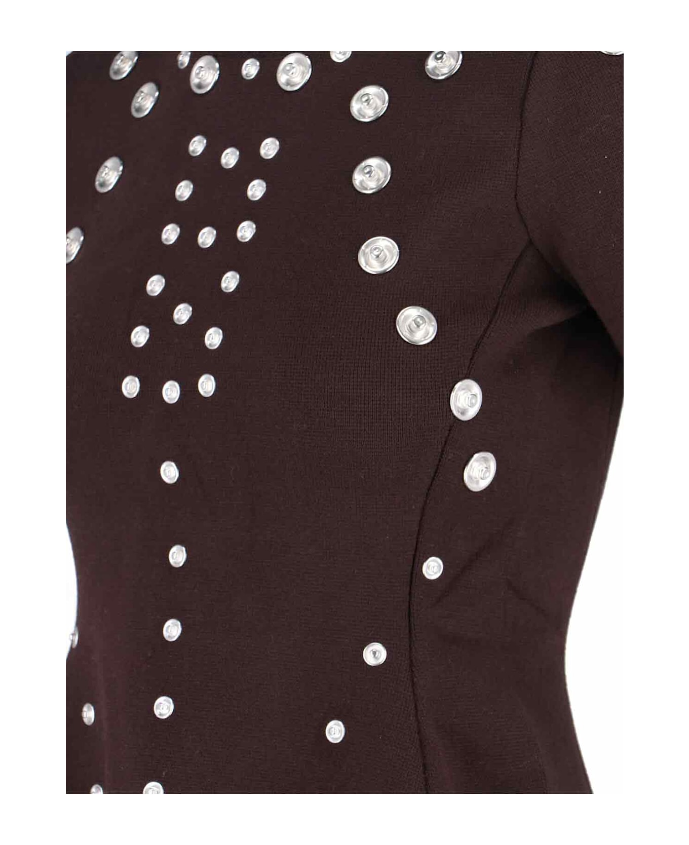 Coperni 
snap
 Midi Dress - Brown