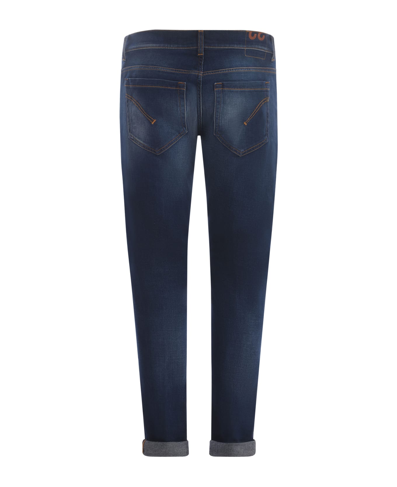 Dondup George Skinny Jeans In Dark Blue Stretch Denim - Blu