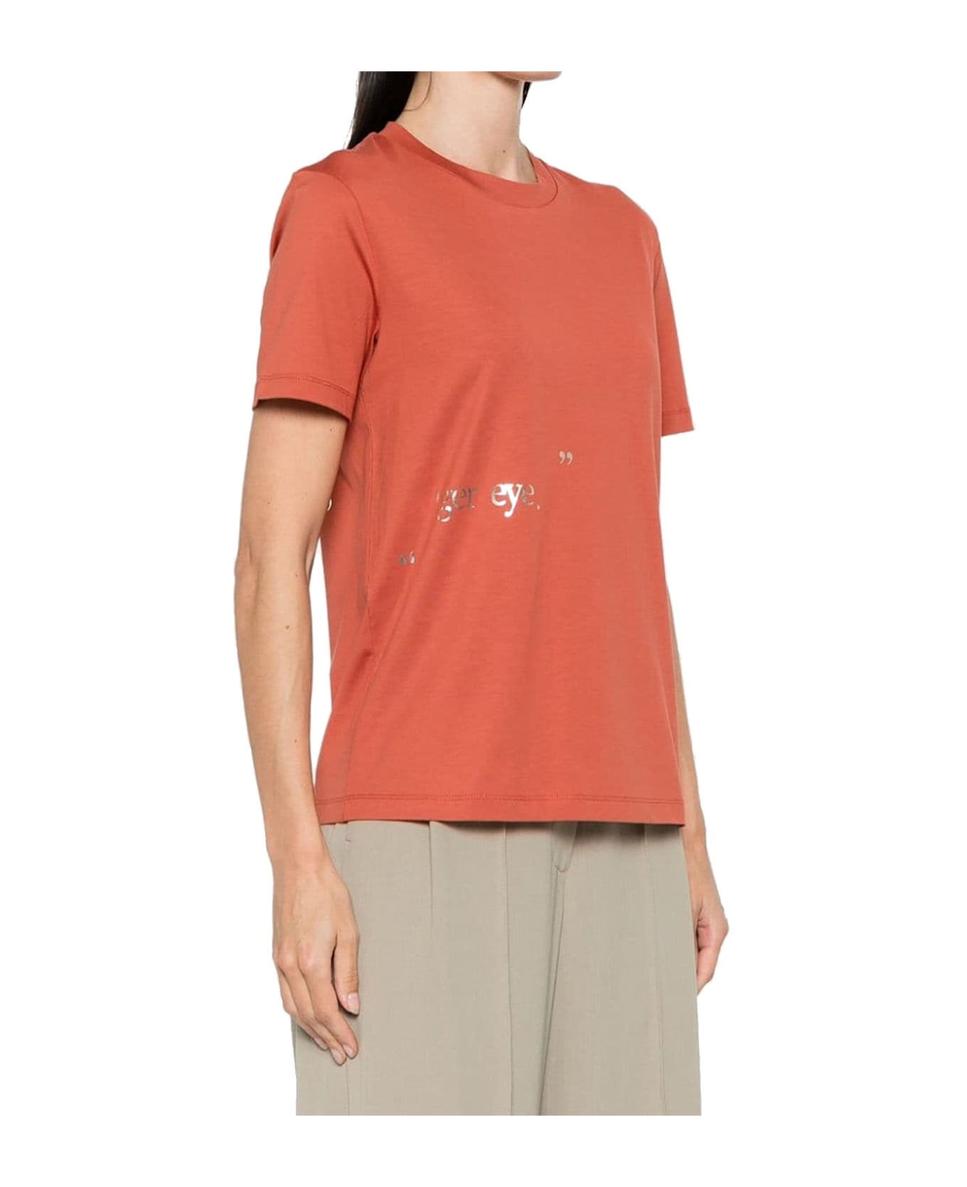 
S Max Mara 
s Orlanda Cotton T-shirt - Orange