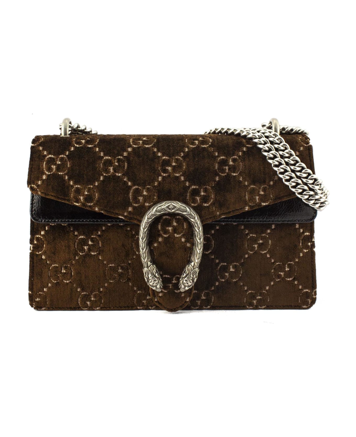 Gucci Brown Dionysus Gg Velvet Small Shoulder Bag | italist, ALWAYS ...