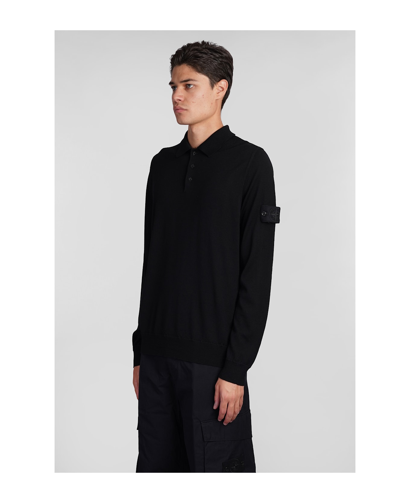 Stone Island Maglia Ghost Rws - BLACK