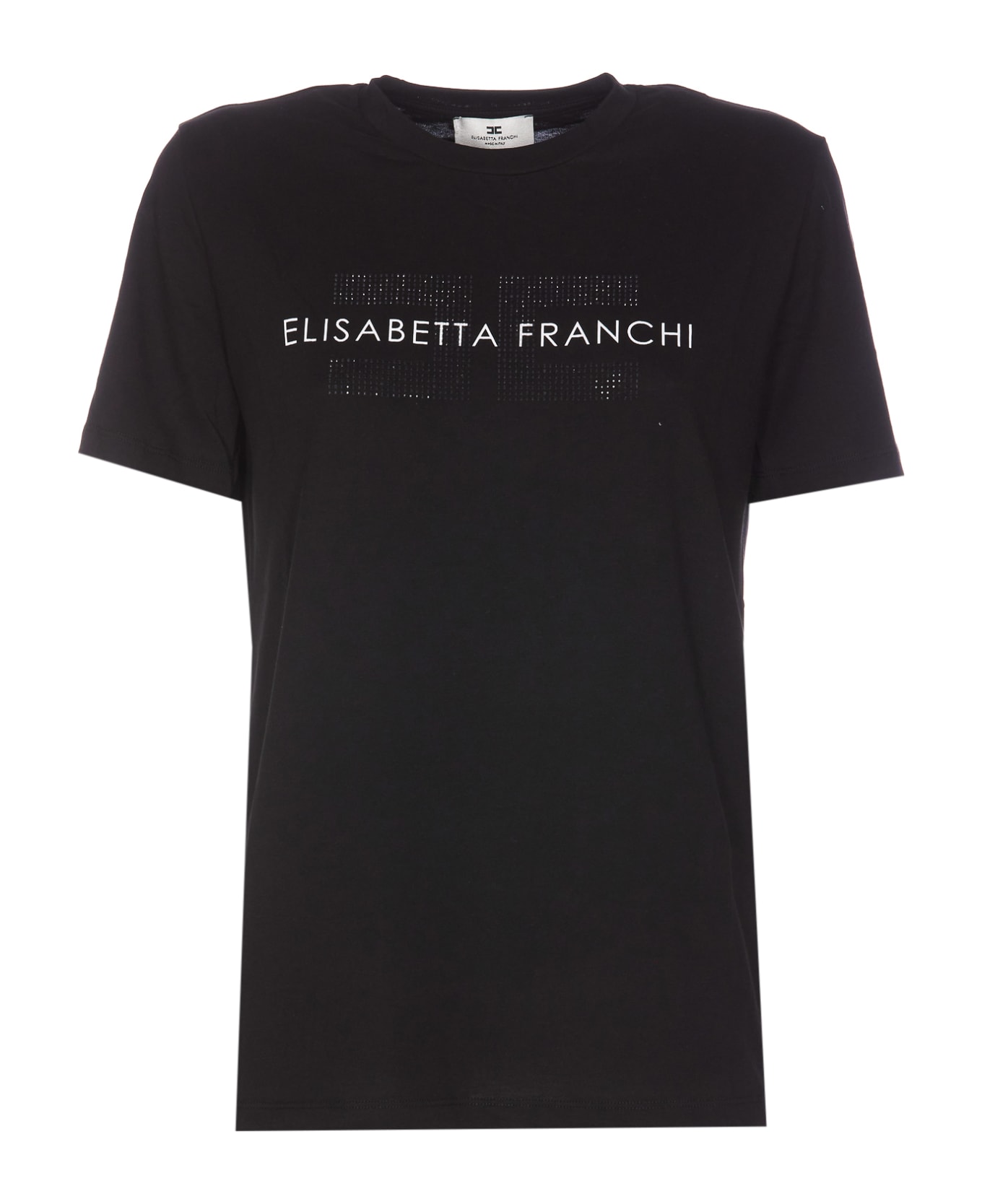 Elisabetta Franchi Logo T-shirt - Black