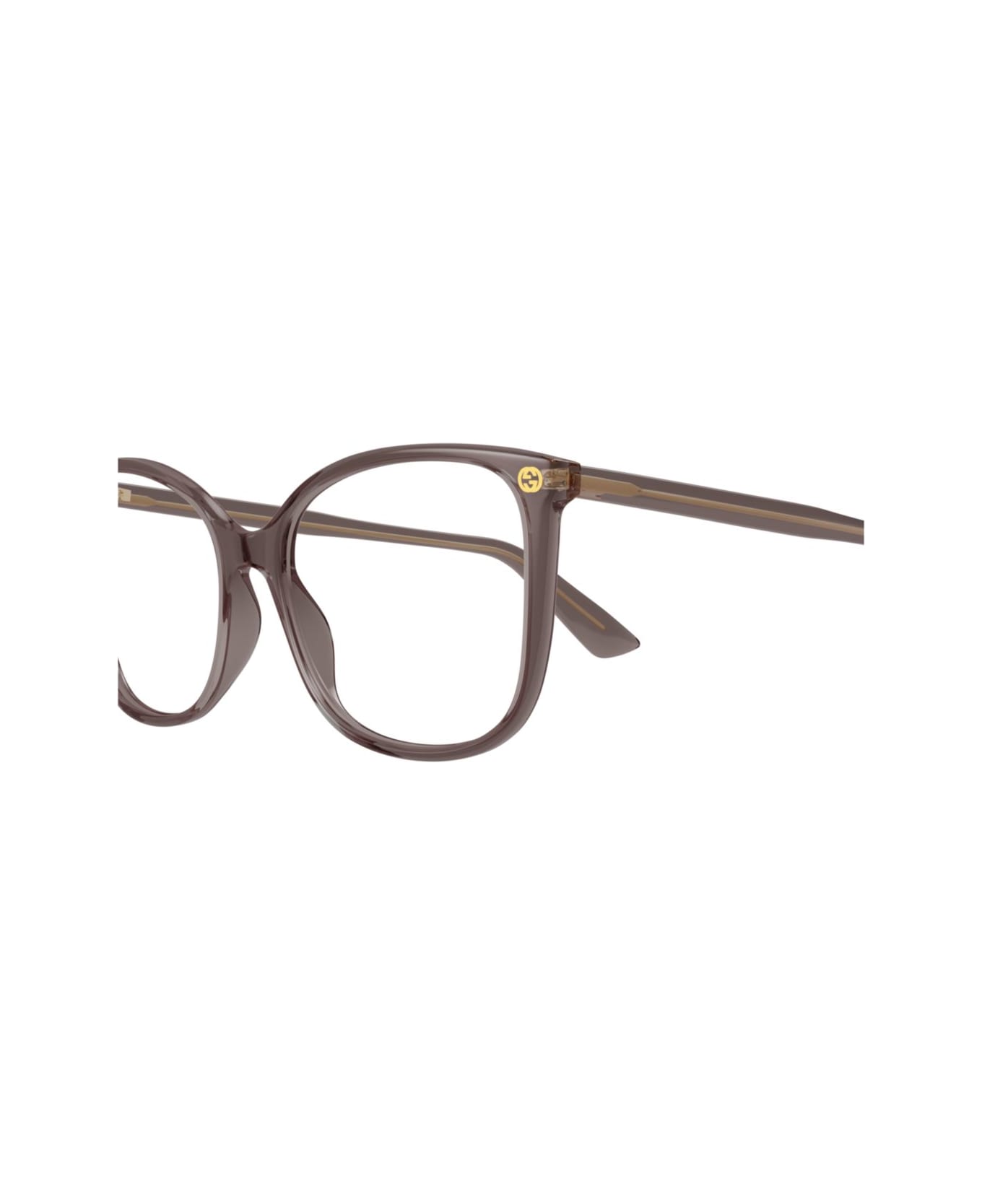 Gucci Eyewear Gg0026o-019 Brown-brown-transparent - BROWN-BROWN-TRANSPARENT